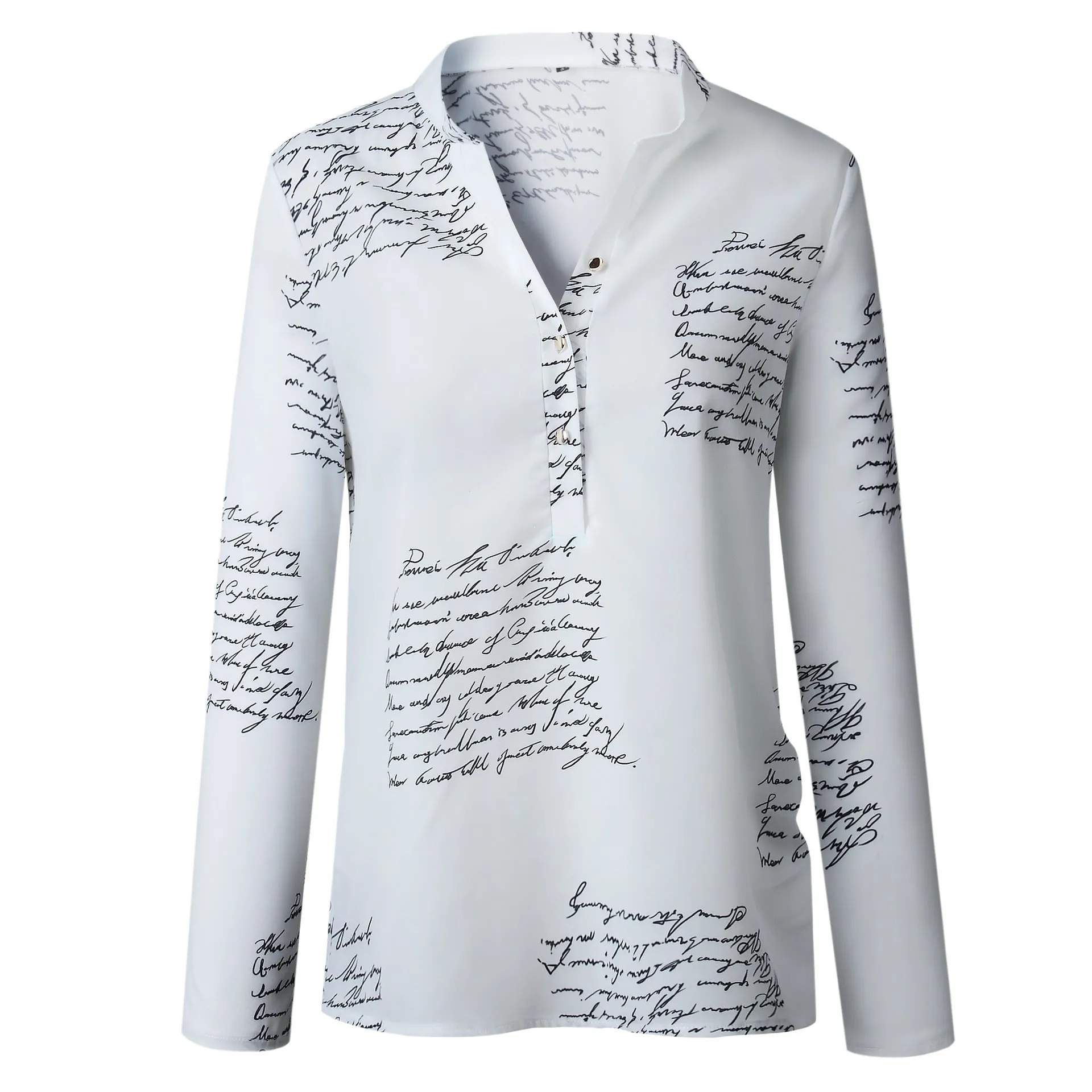 Letter Print Blouse