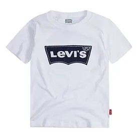 Levi's Jungen Batwing T-Shirt, Weiß/Filz, S