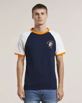 LOCKIE RAGLAN SLEEVE MENS T-SHIRT | NAVY