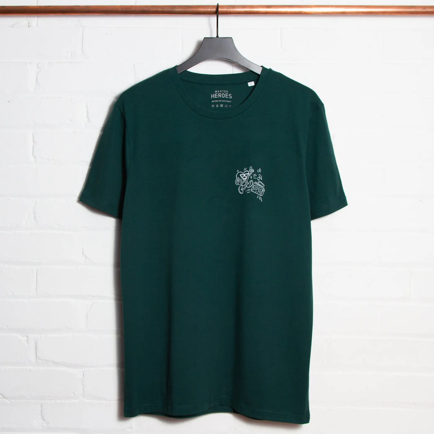 Love Dancing Back Print - Tshirt - Glazed Green