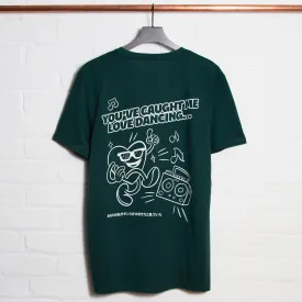 Love Dancing Back Print - Tshirt - Glazed Green