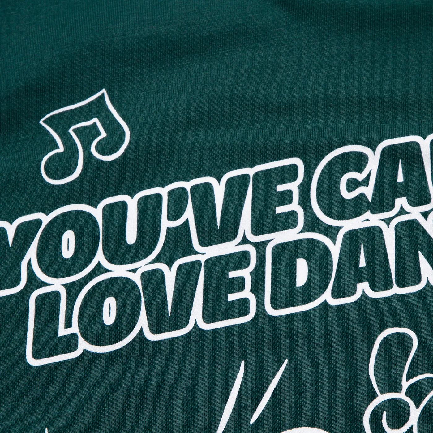 Love Dancing Back Print - Tshirt - Glazed Green