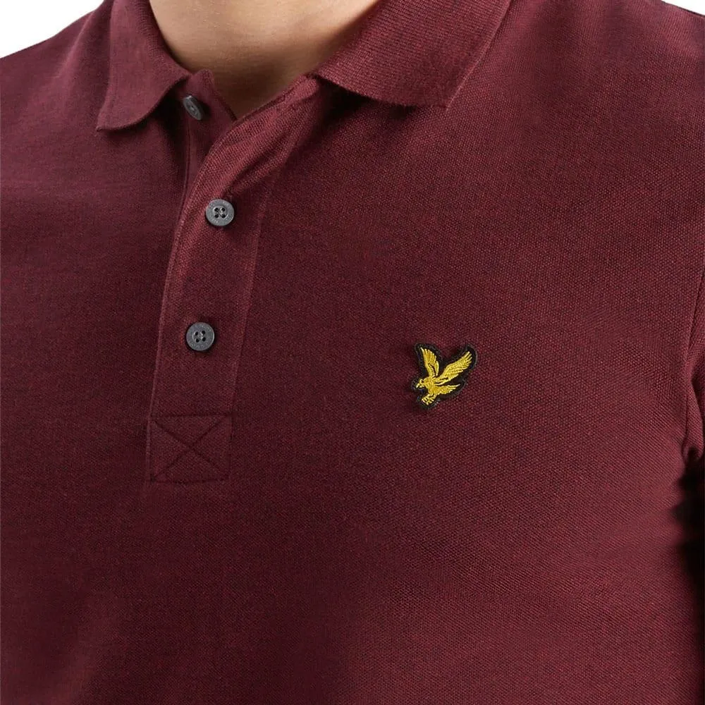 Lyle & Scott Polo Shirt  - Burgundy Claret Marl