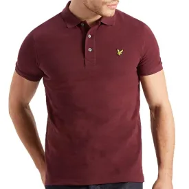 Lyle & Scott Polo Shirt  - Burgundy Claret Marl