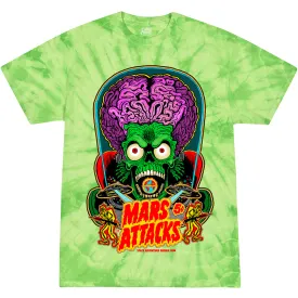 MARS ATTACKS: BUBBLE GUM - T-SHIRT (MARTIAN GREEN TIE-DYE)