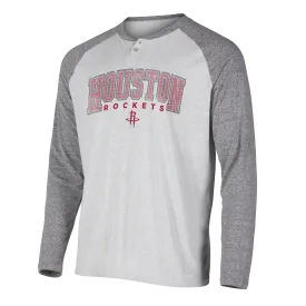 Men's Houston Rockets Concepts Sports Gray Long-Sleeve T-Shirt