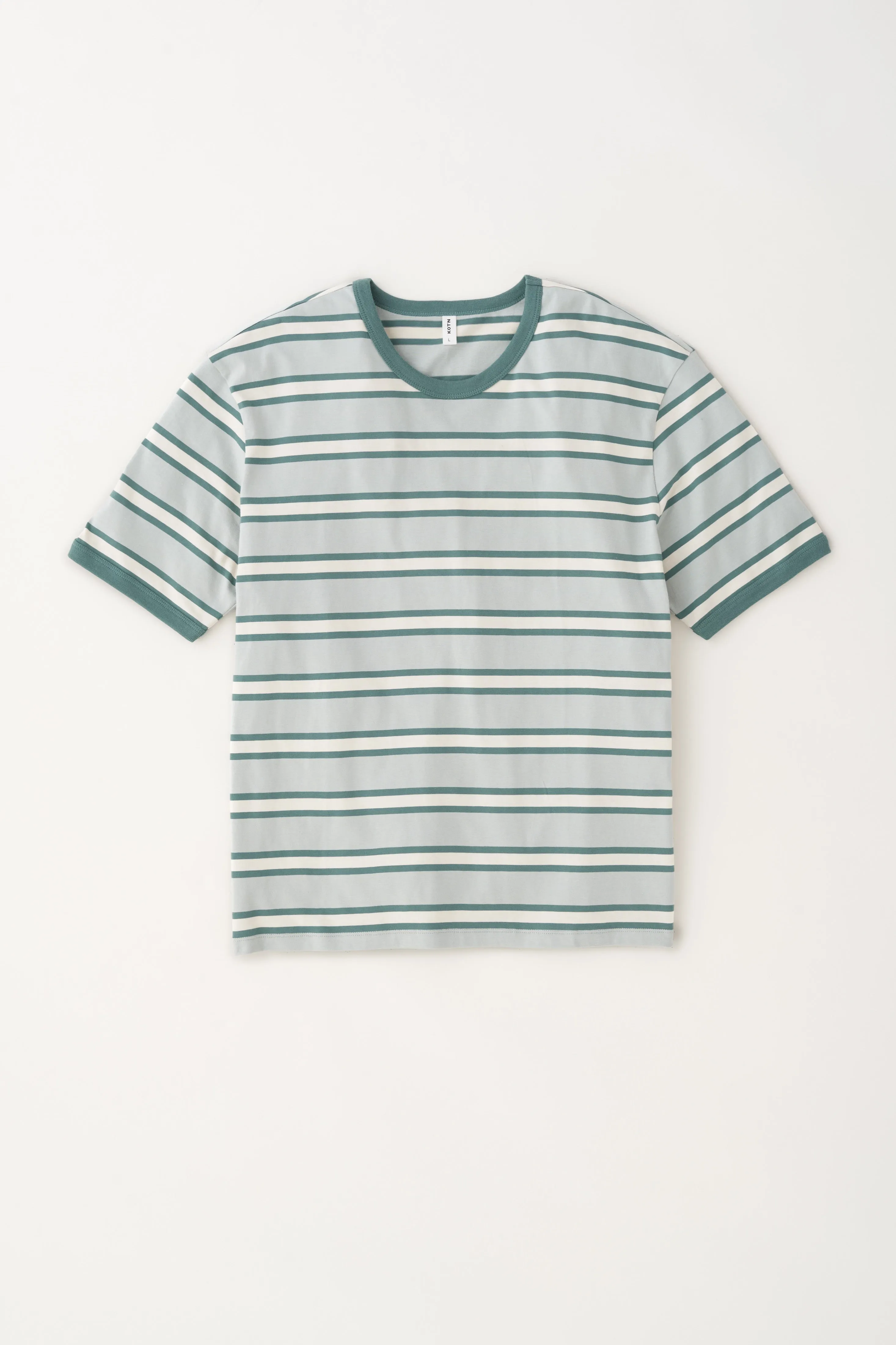 Men's Ringer T-Shirt in Puritan Grey/Natural/Silver Pine