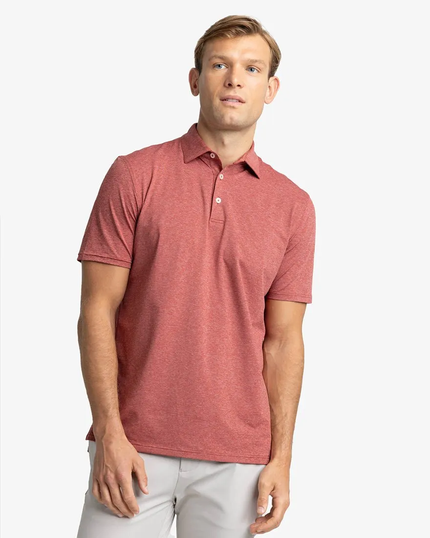 Mens Shortsleeve Brreeze Performance Heather Polo