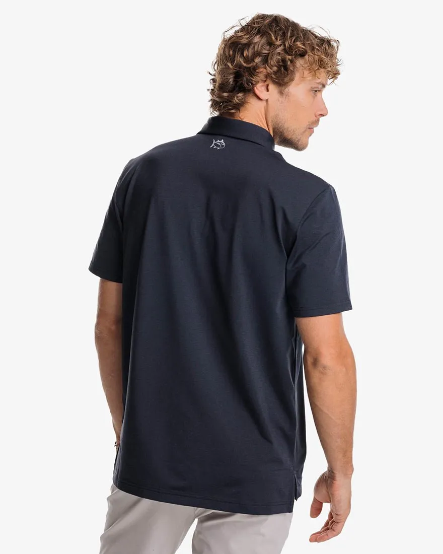 Mens Shortsleeve Brreeze Performance Heather Polo