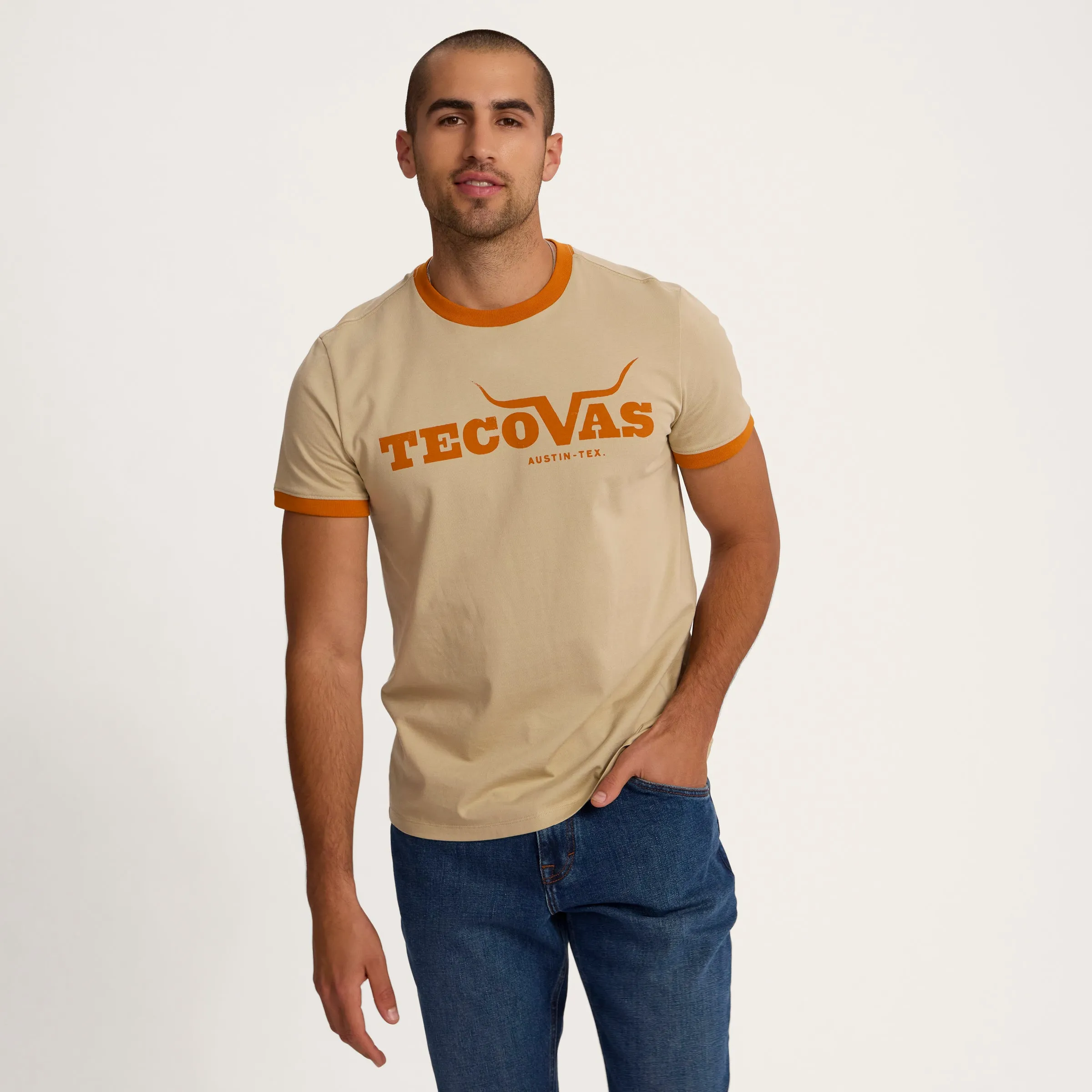 Men's Tecovas Horns Ringer Tee