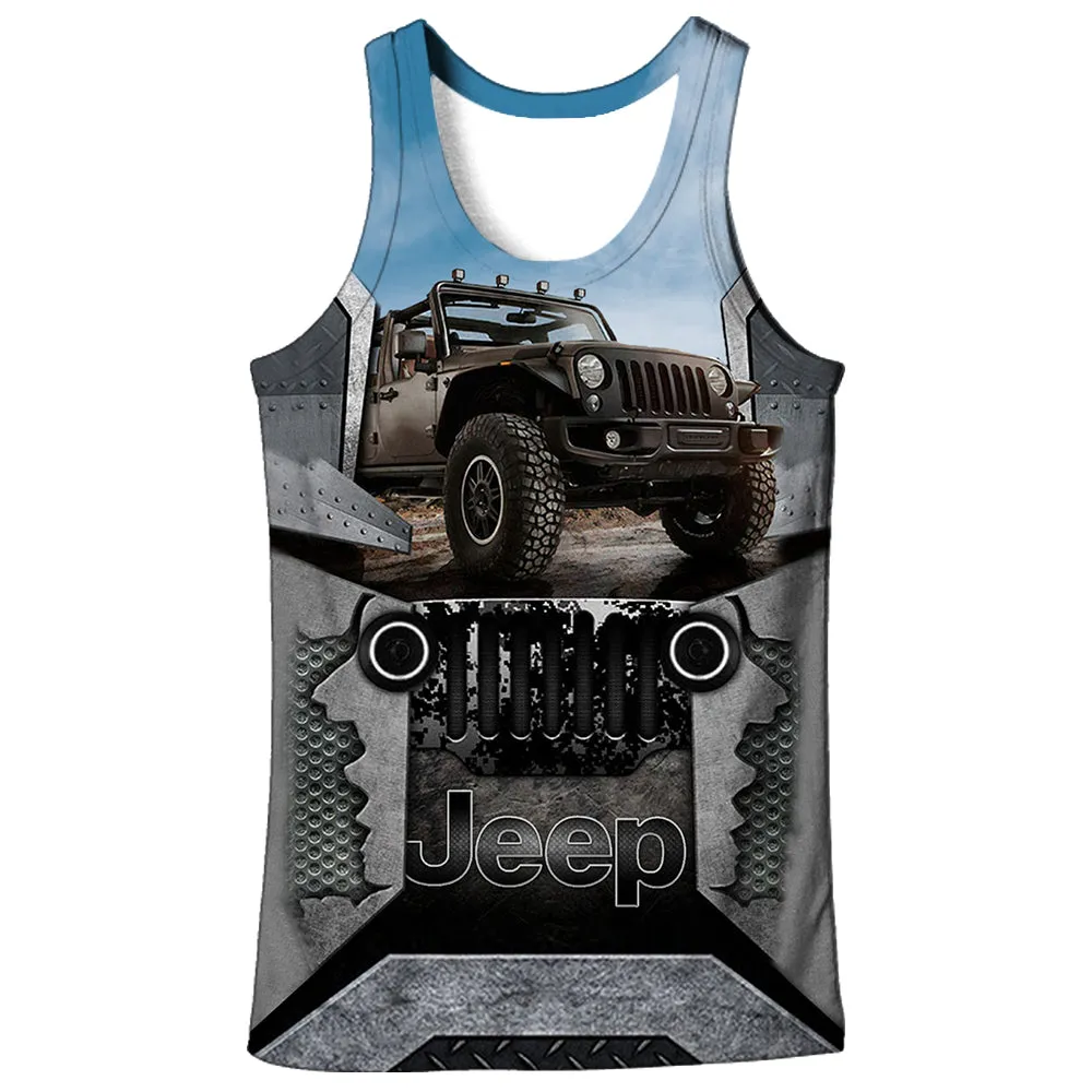 Metallic Jeep Rider - Tank Top