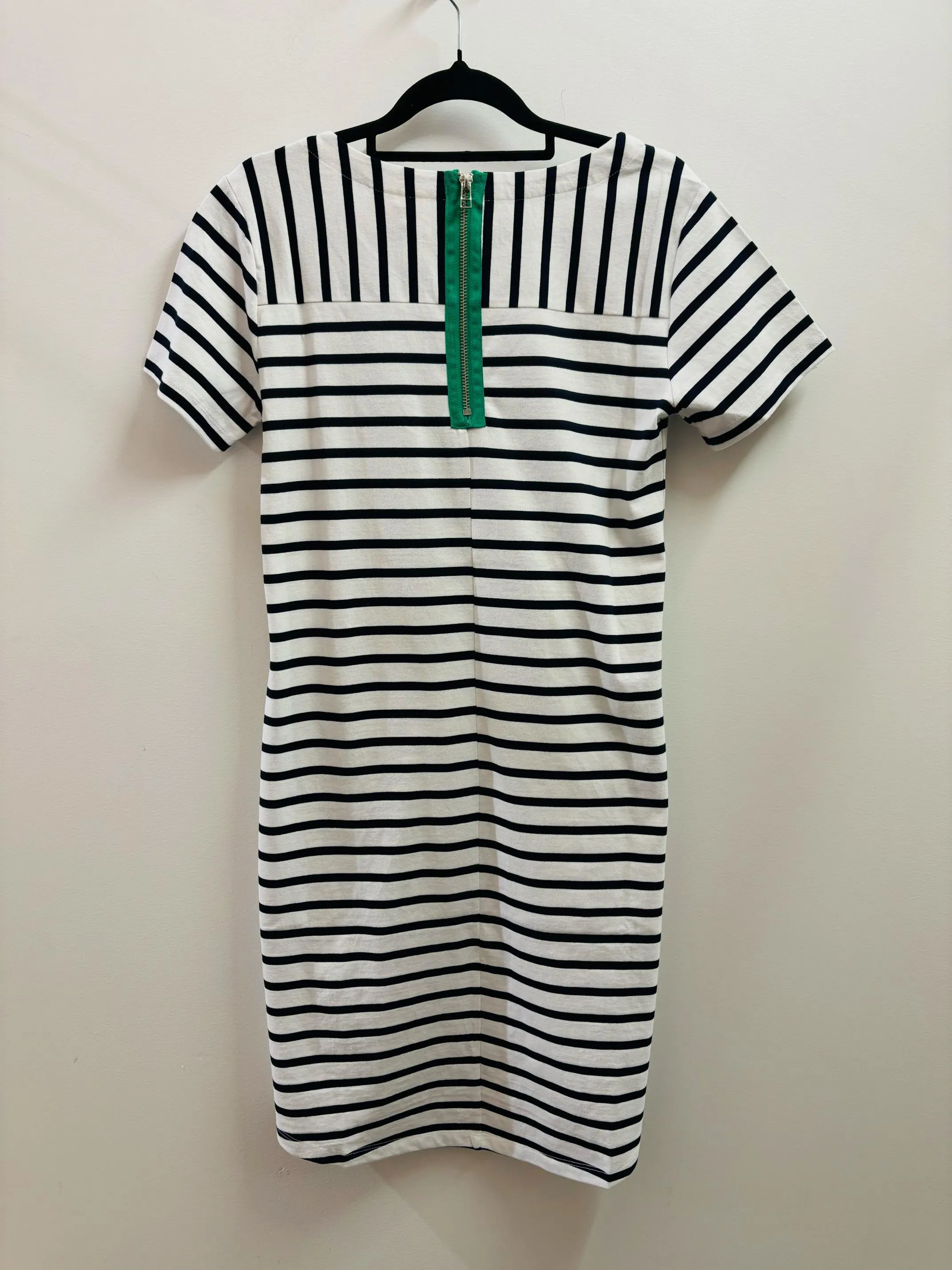 MILFORD DRESS -White/Navy Stripe