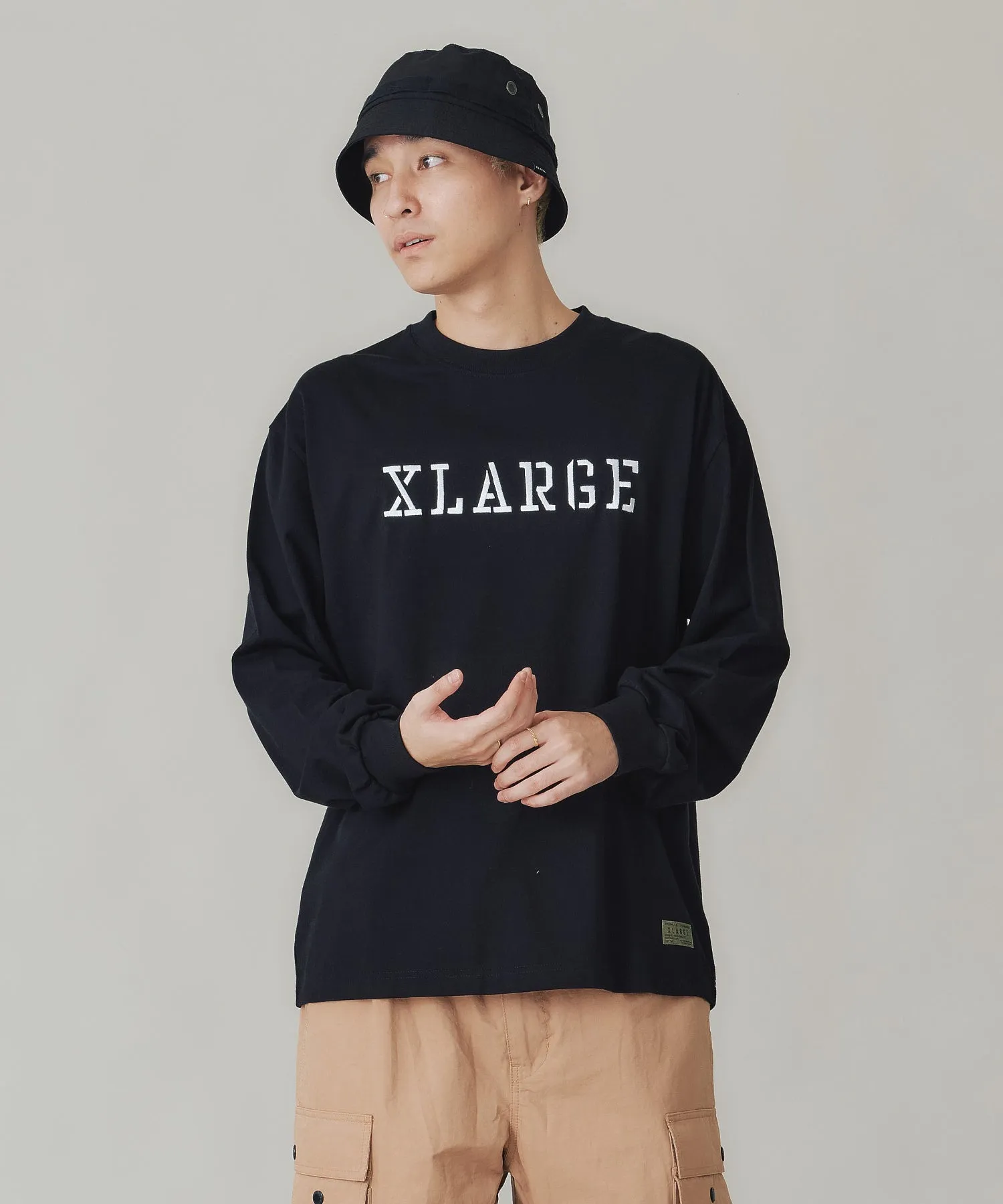 MILITARY LOGO L/S TEE