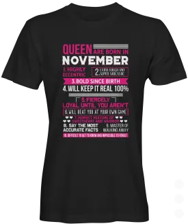 November Queen T-shirt