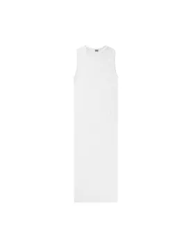 NPS Tank Dress Solid Colour, White