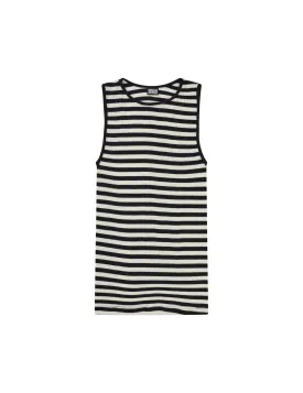 NPS Tank Top Broadway, Black/Ecru