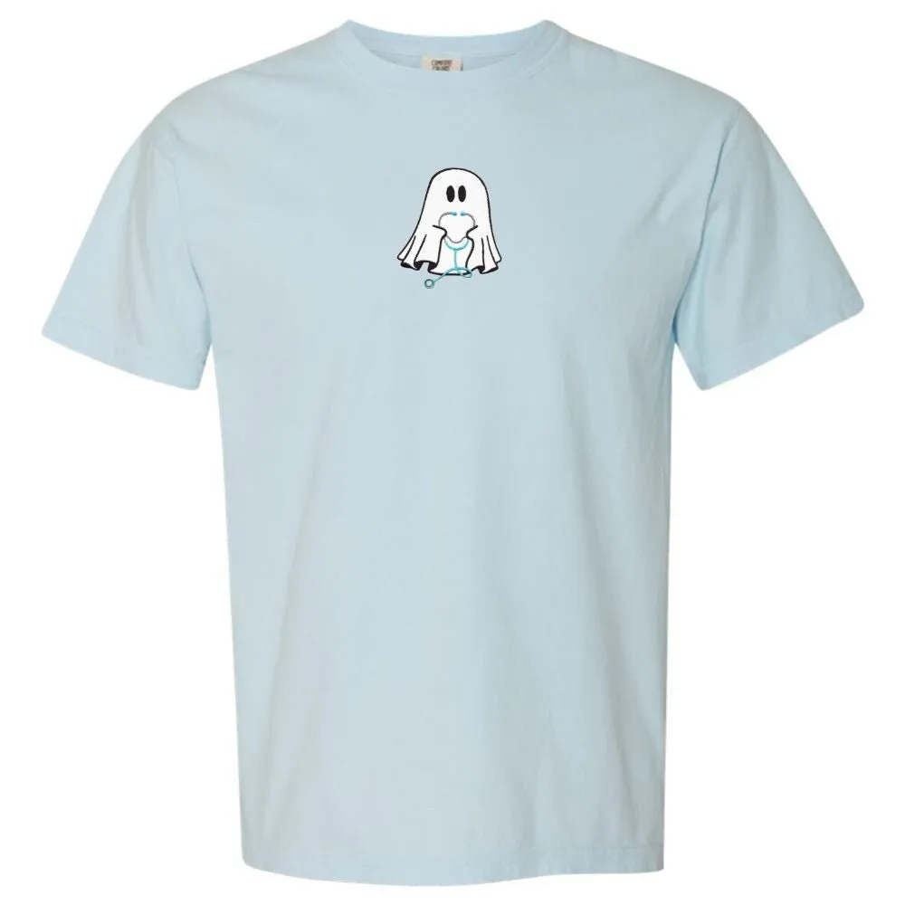 'Nurse Ghost' Embroidered T-Shirt