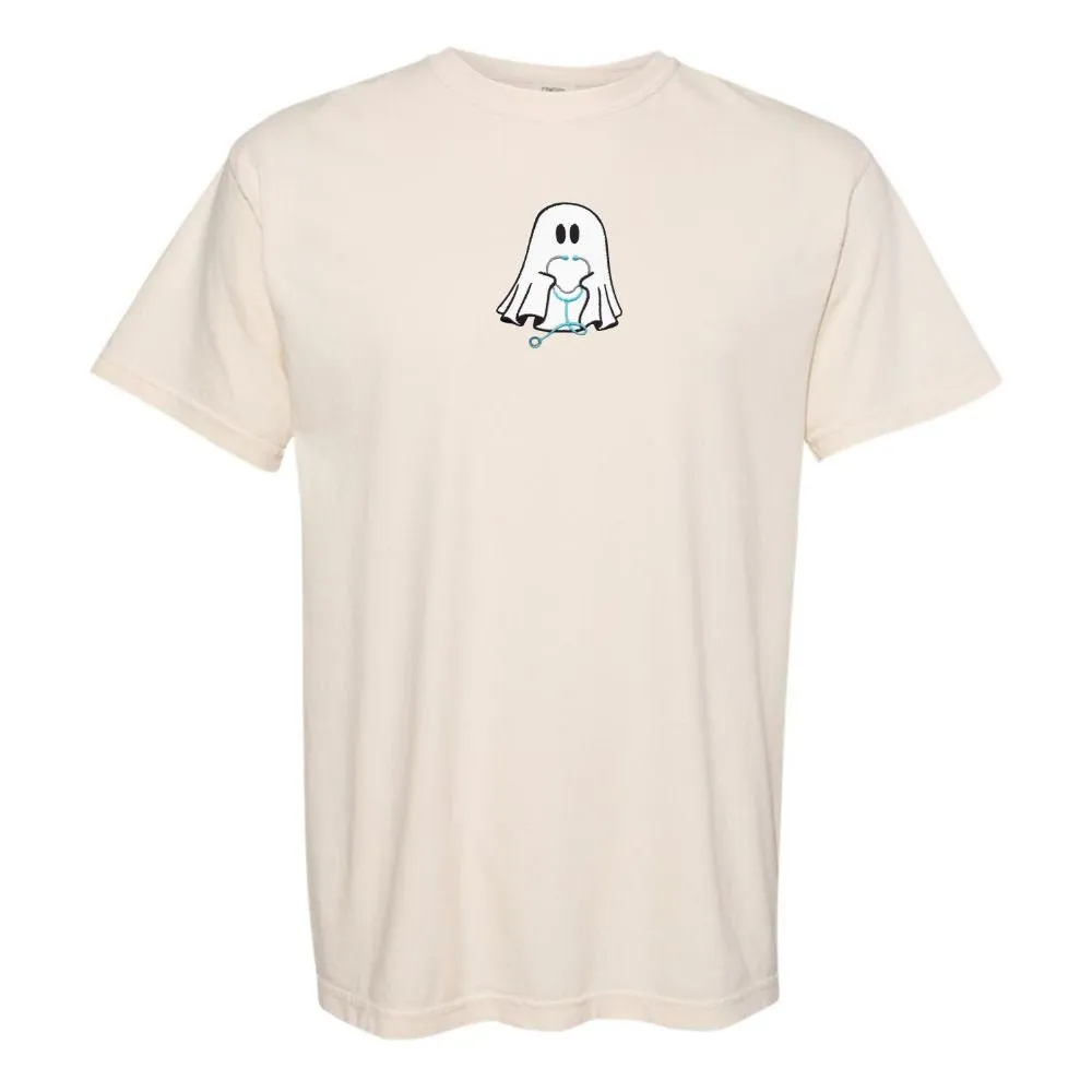 'Nurse Ghost' Embroidered T-Shirt