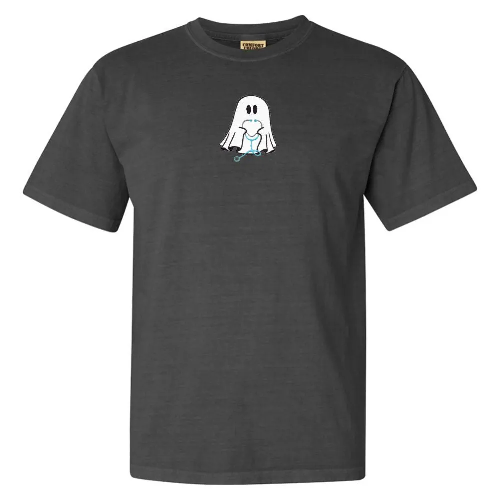 'Nurse Ghost' Embroidered T-Shirt