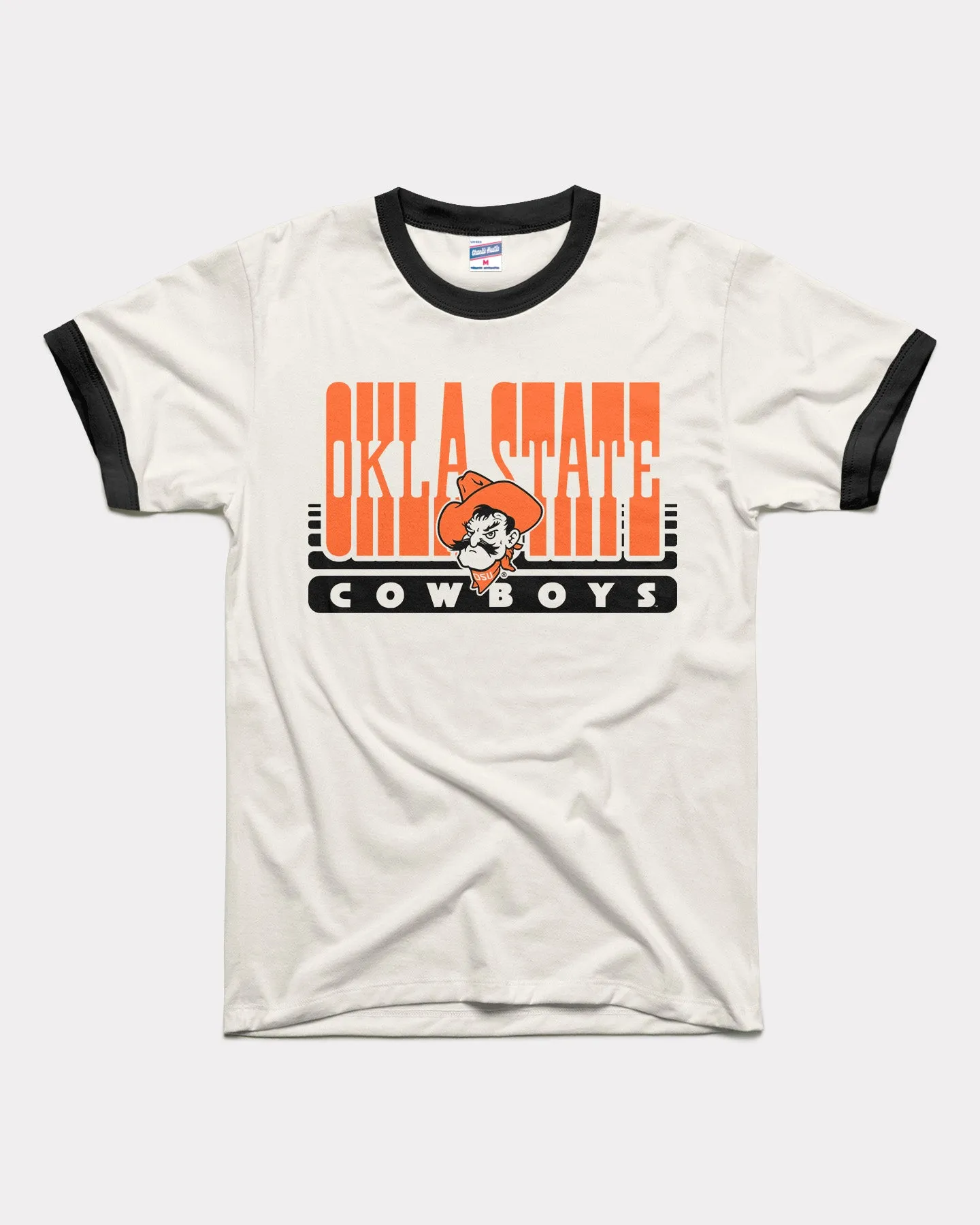 OSU Cowboys 70s White & Black Unisex Ringer