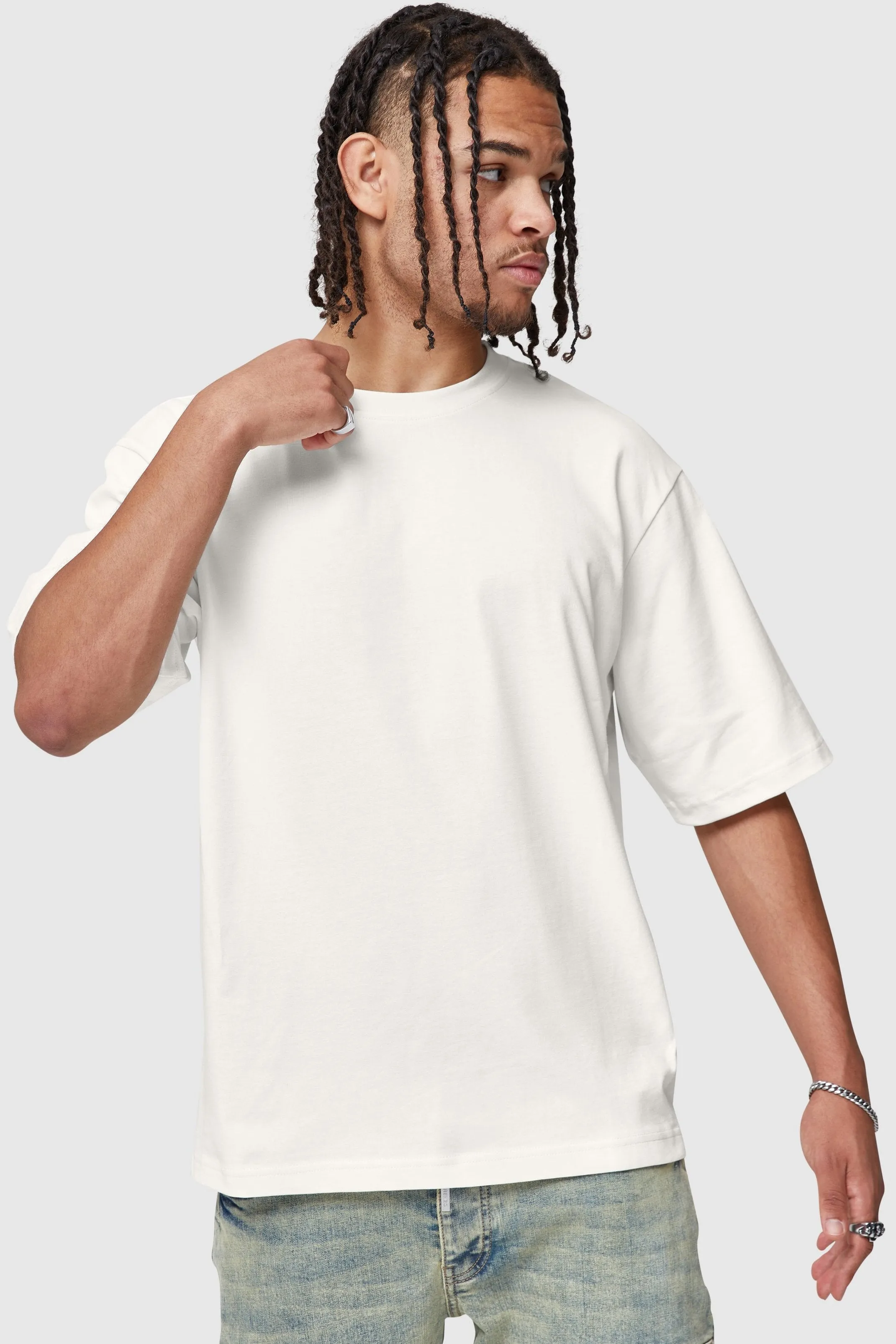 OVERSIZED BASIC TEE - OFF WHITE