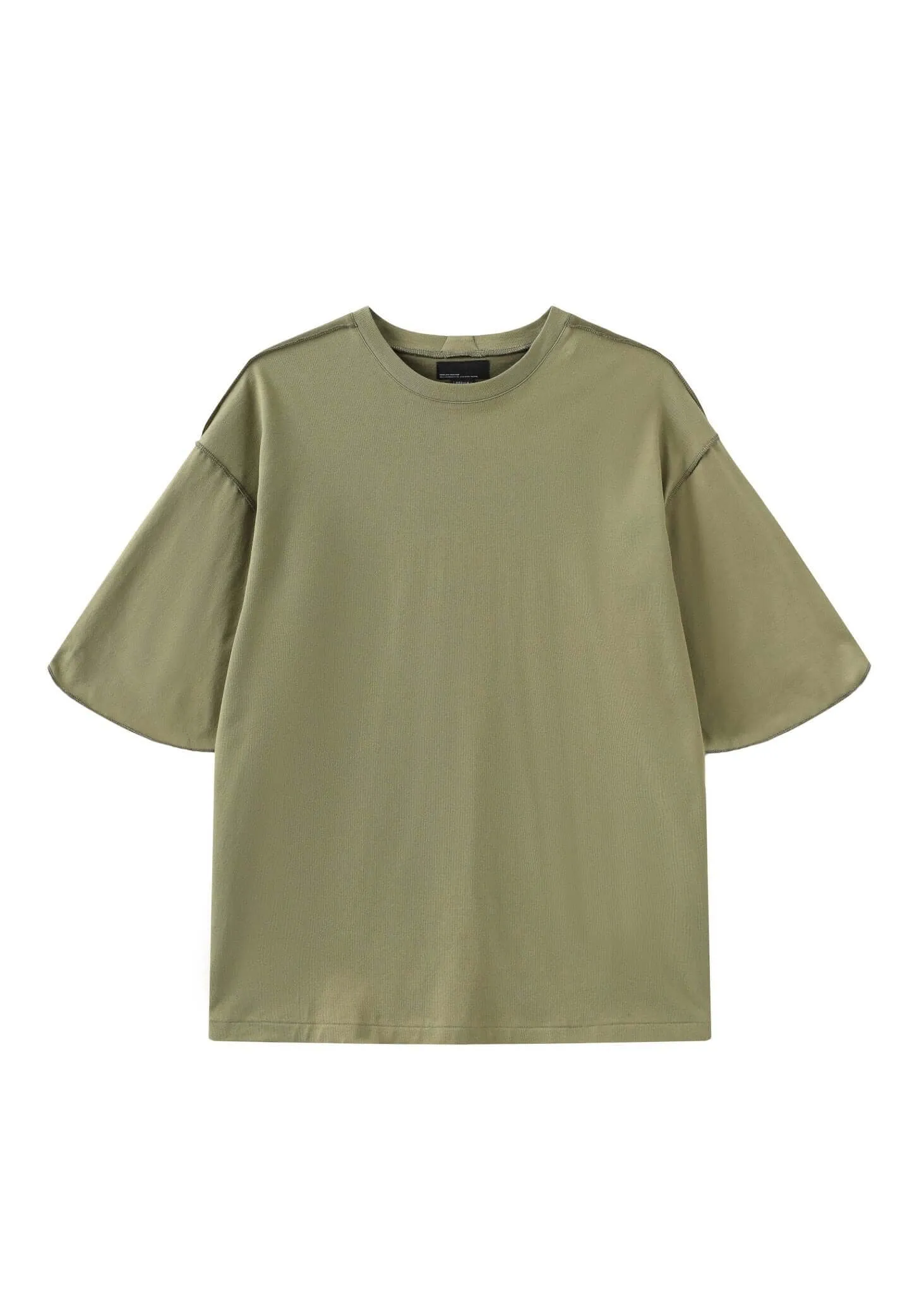 Oversized Panel Round T-Shirt