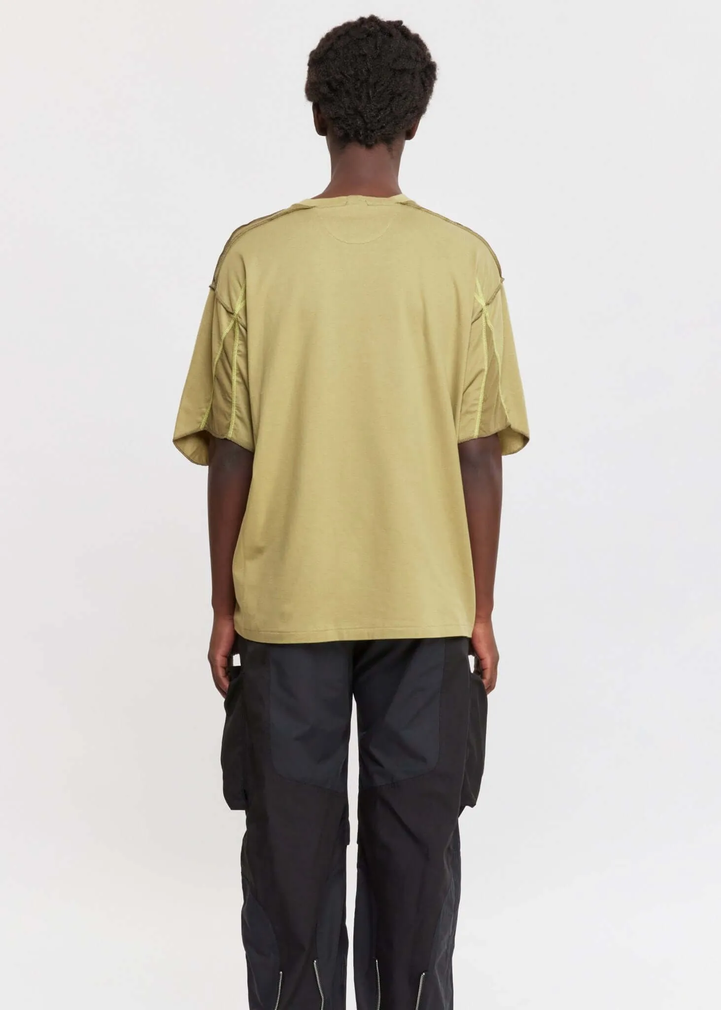 Oversized Panel Round T-Shirt