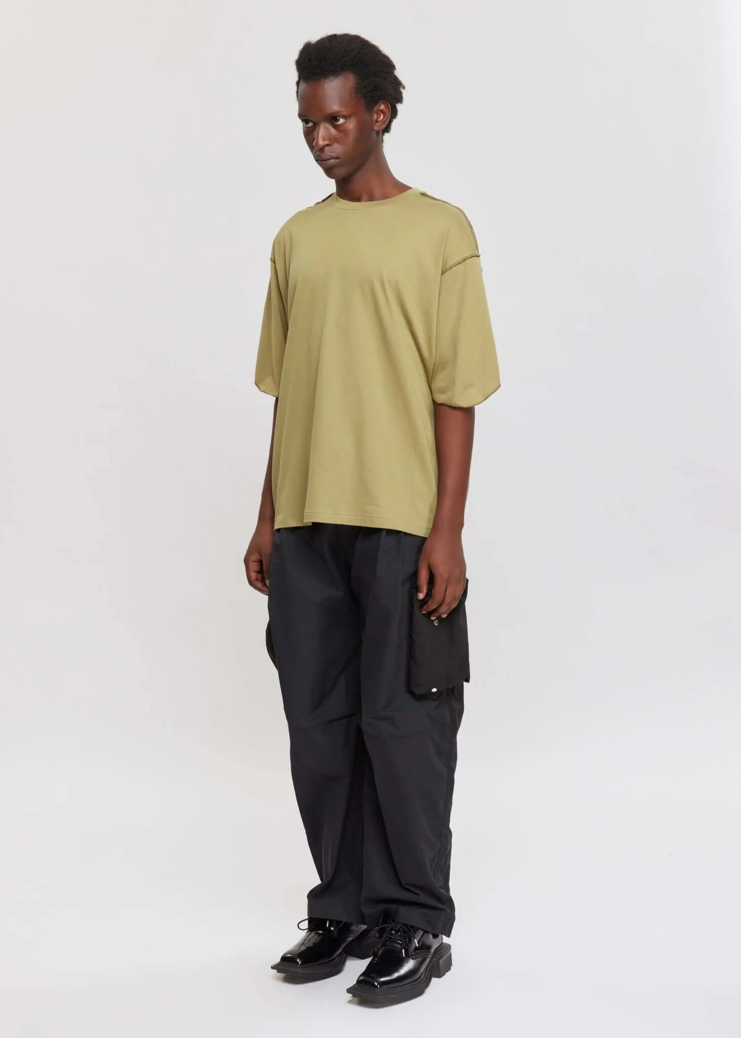 Oversized Panel Round T-Shirt