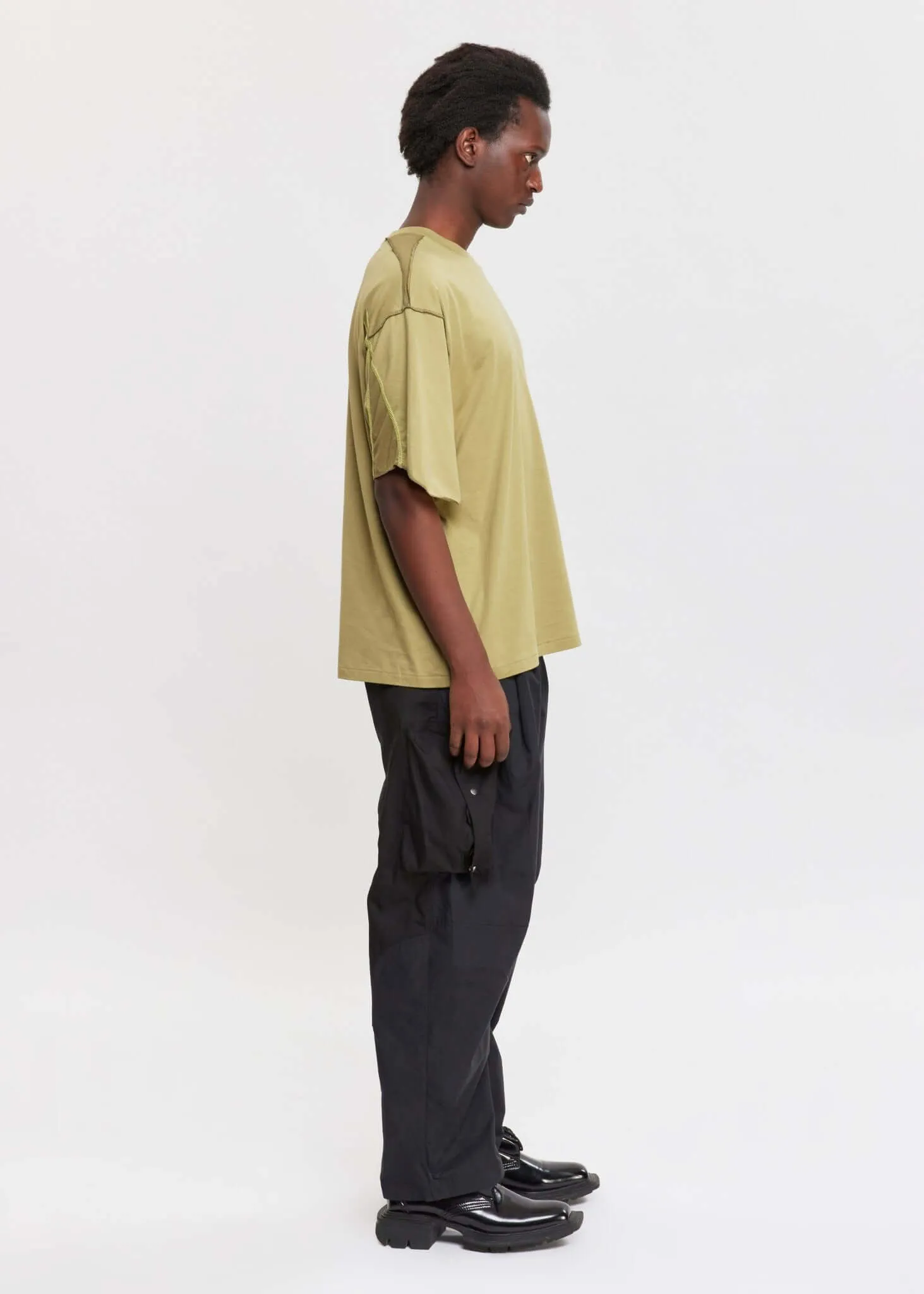 Oversized Panel Round T-Shirt