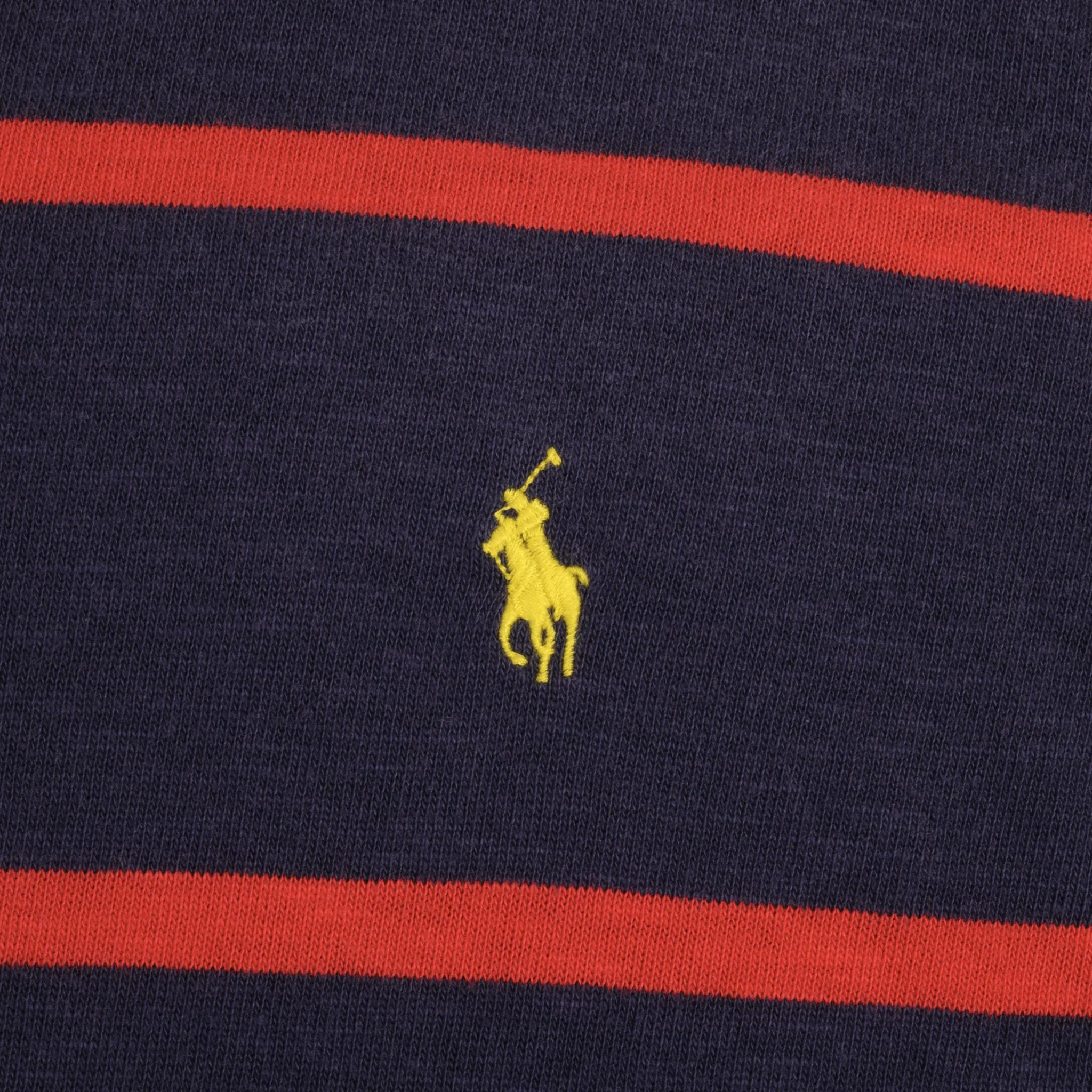 POLO RALPH LAUREN BLUE & RED STRIPED RUGBY POLO SHIRT SIZE 3XL BIG