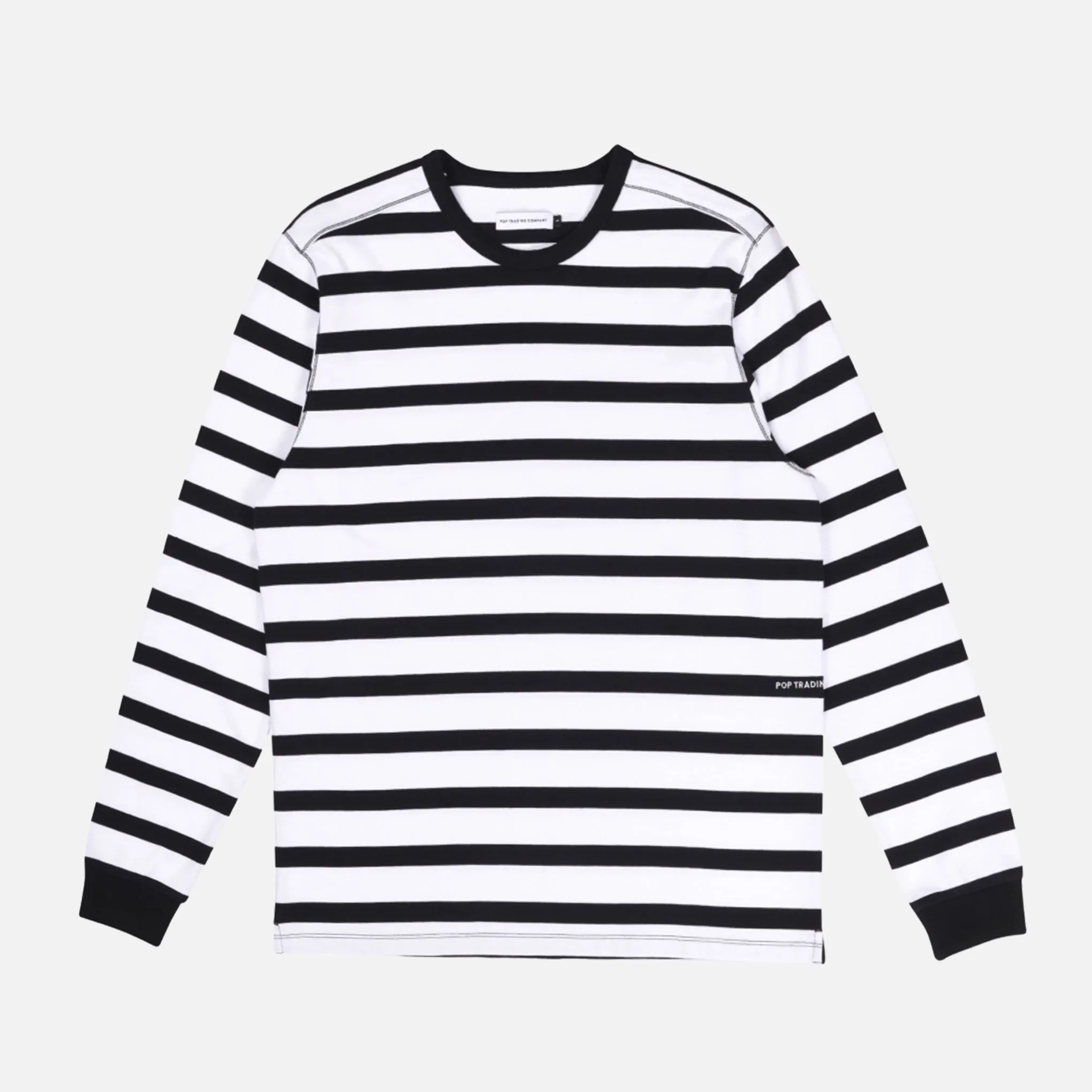 Pop   Miffy Striped Longsleeve T-shirt - White / Black