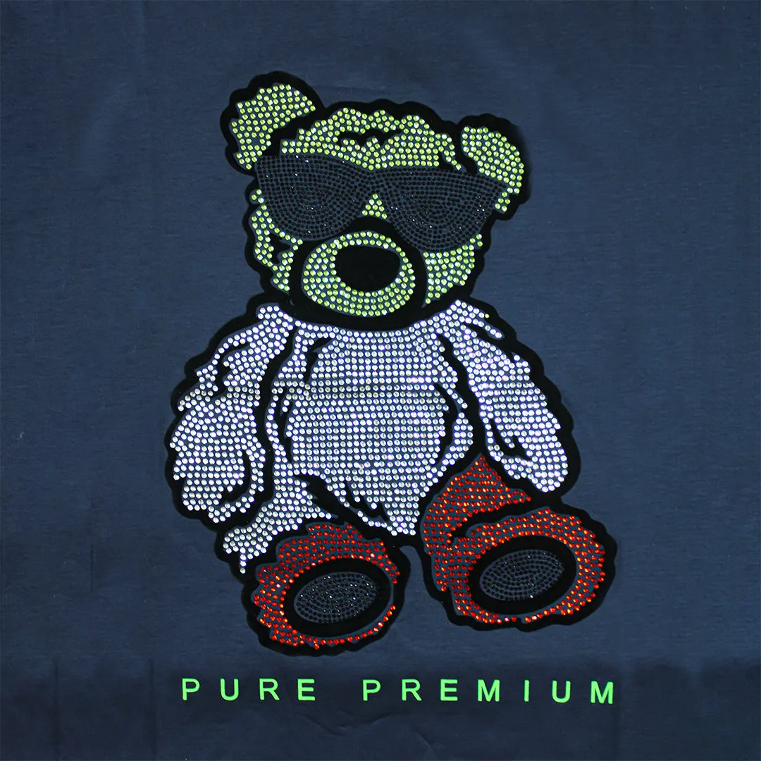 Pure Premium Teddy Nata Navy T  Shirt