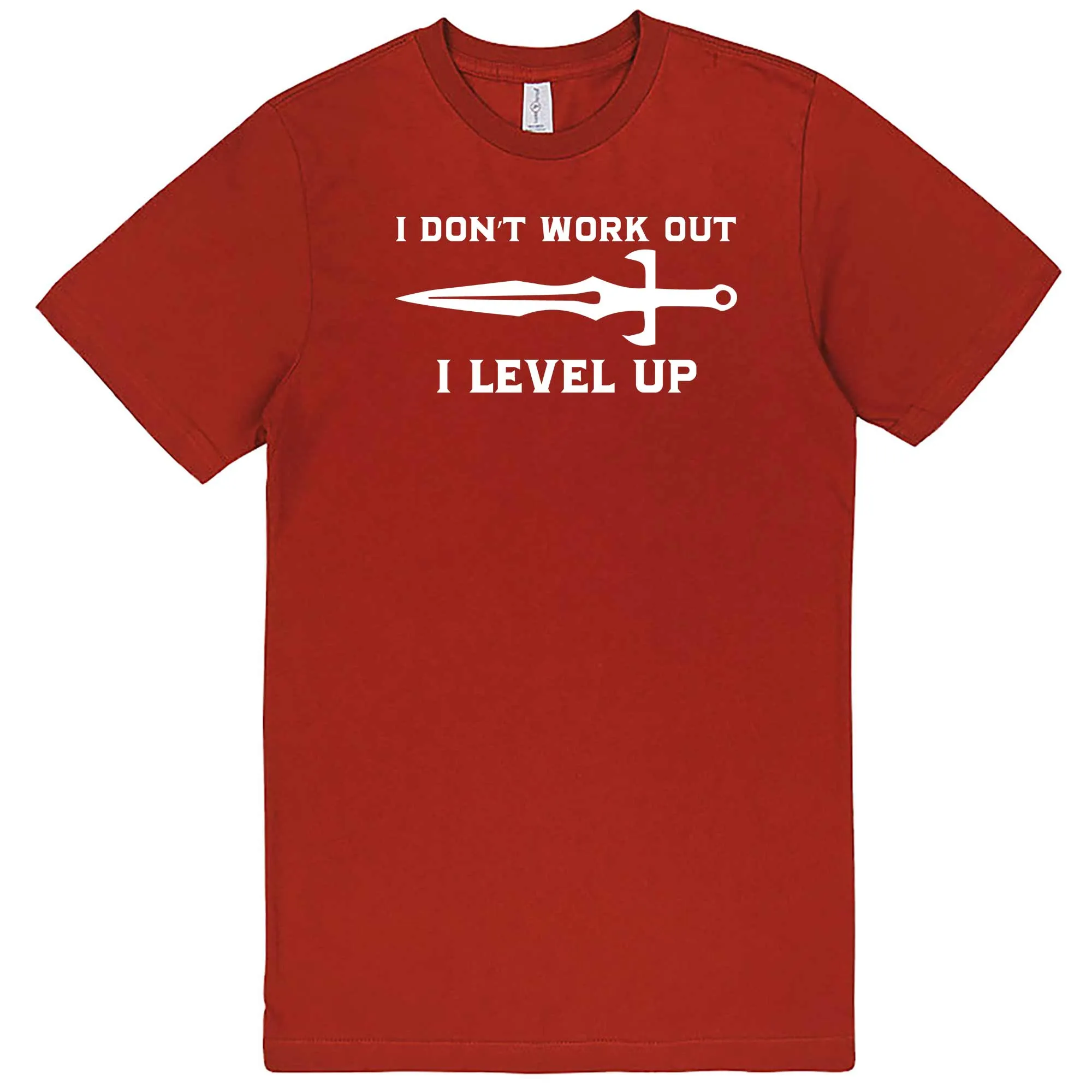 "I Don't Work Out, I Level Up - RPGs" men's t-shirt