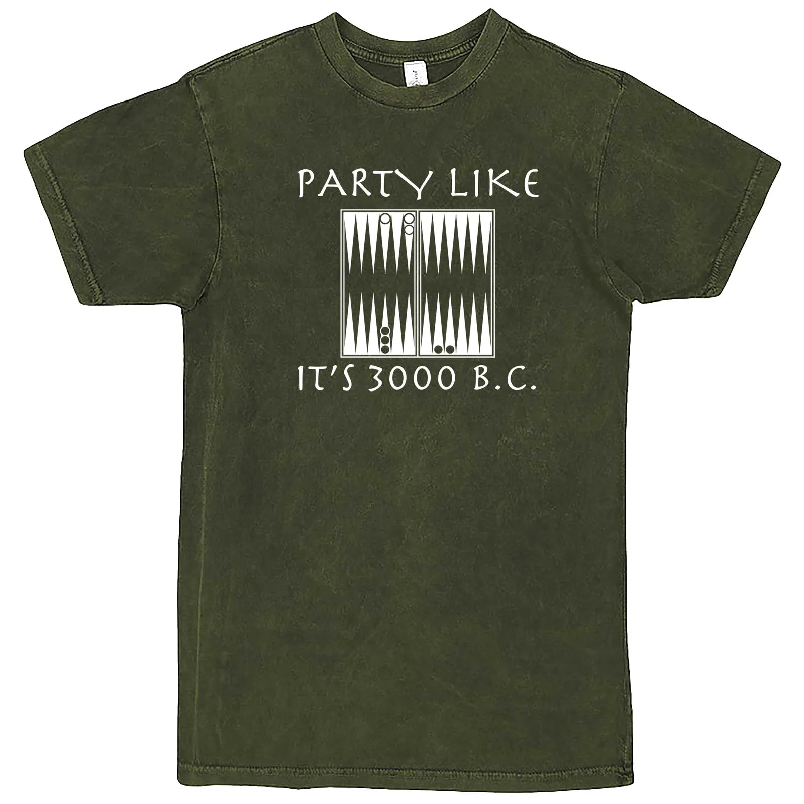 "Party Like It's 3000 B.C. - Backgammon" men's t-shirt