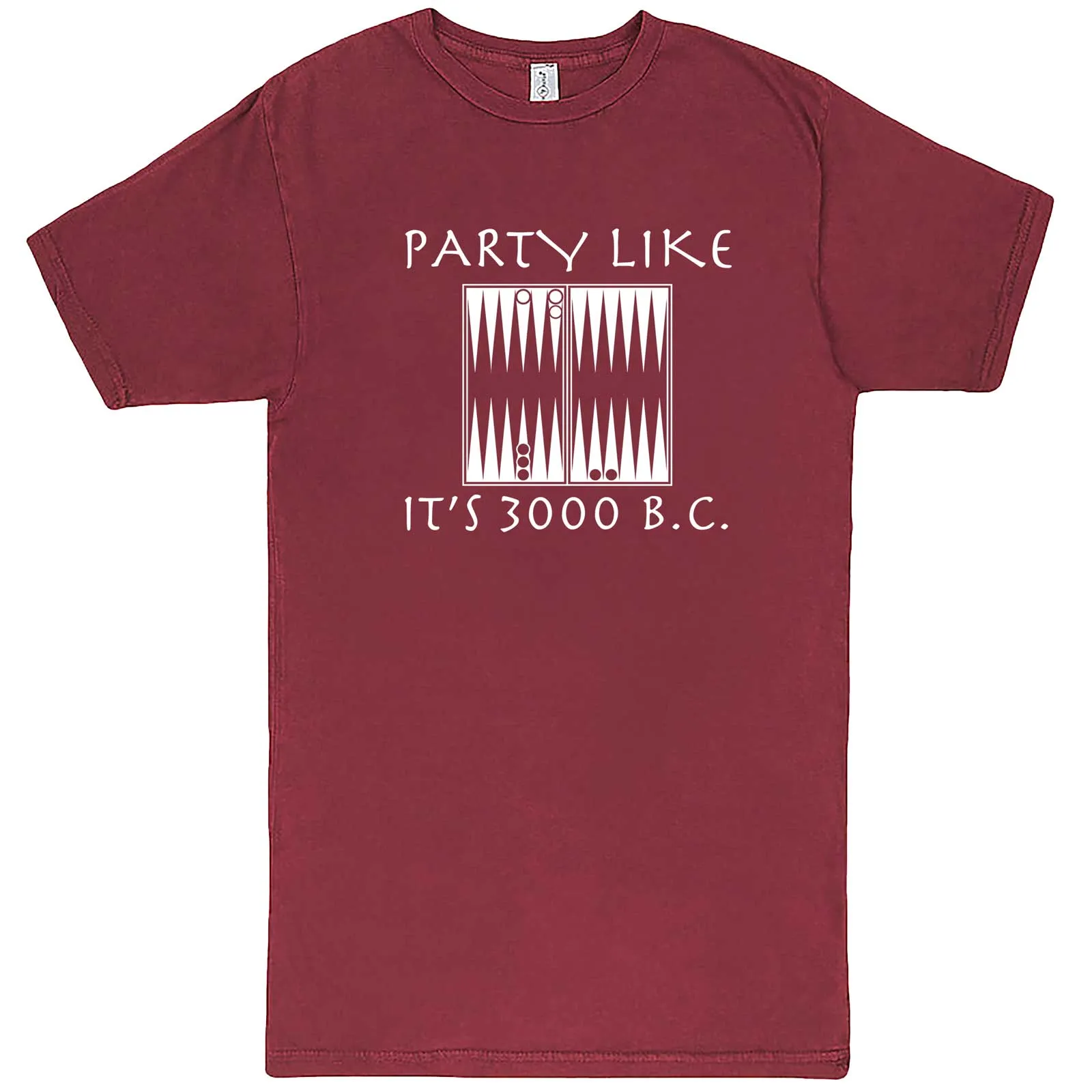 "Party Like It's 3000 B.C. - Backgammon" men's t-shirt