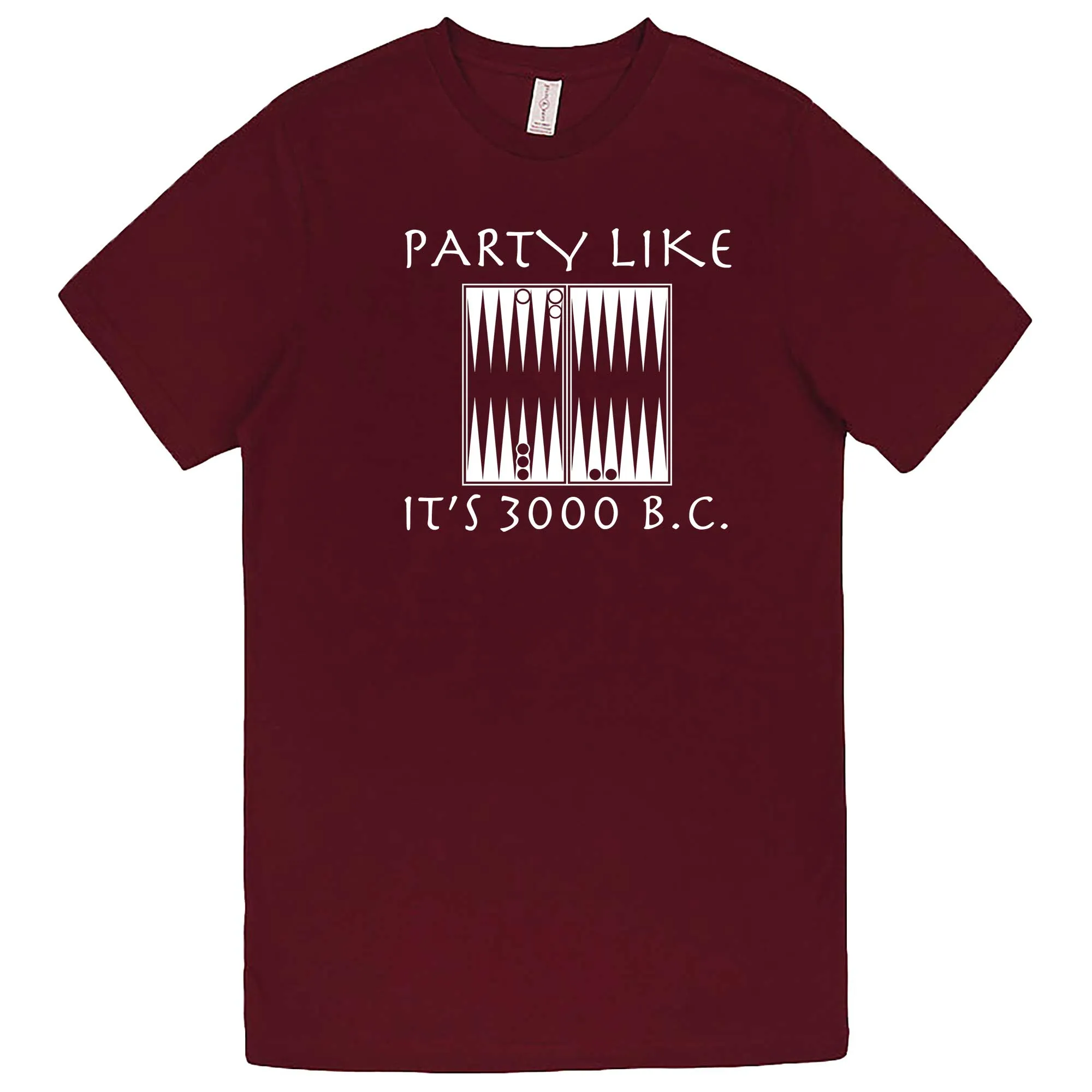 "Party Like It's 3000 B.C. - Backgammon" men's t-shirt