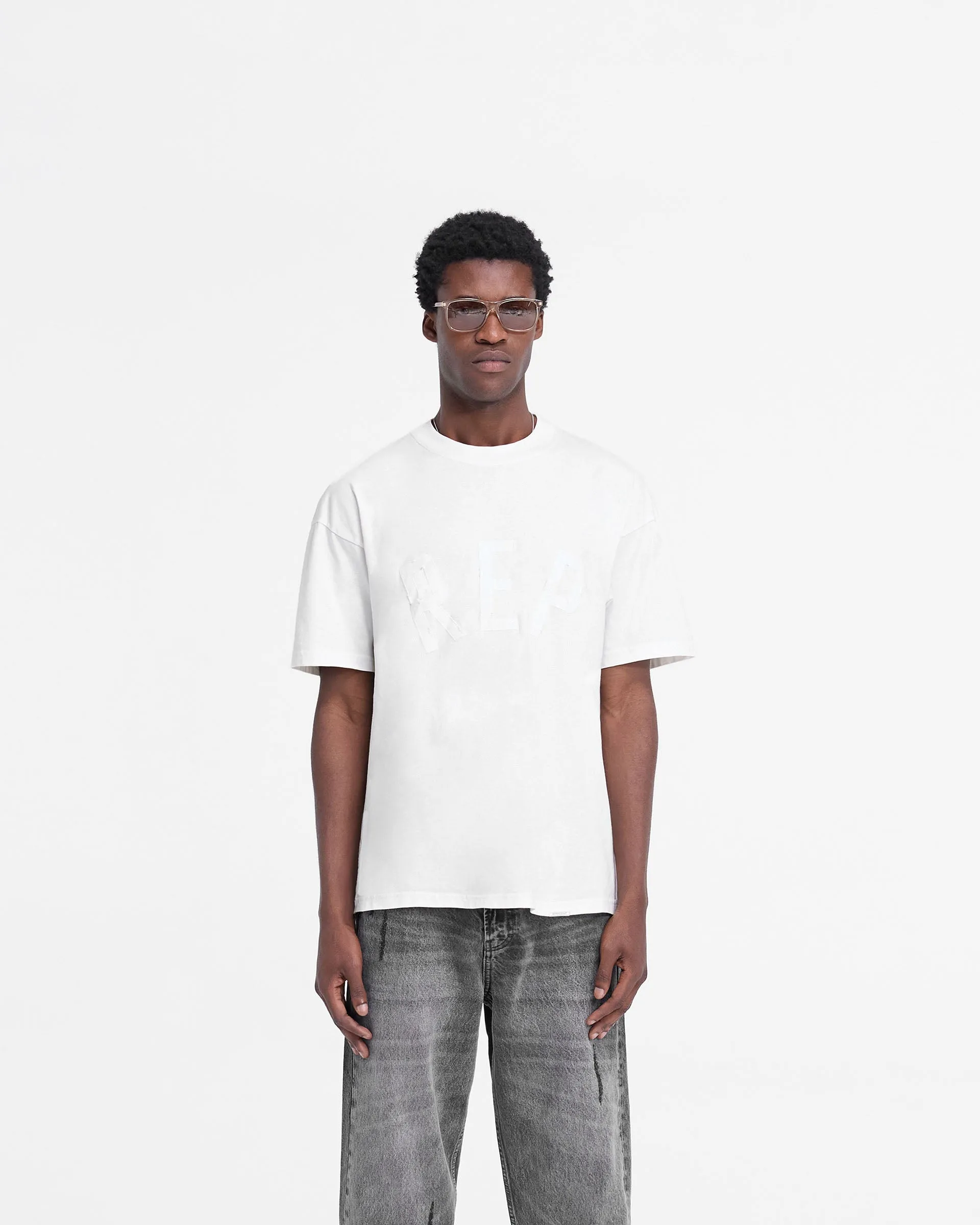 Rep Applique T-Shirt - Flat White