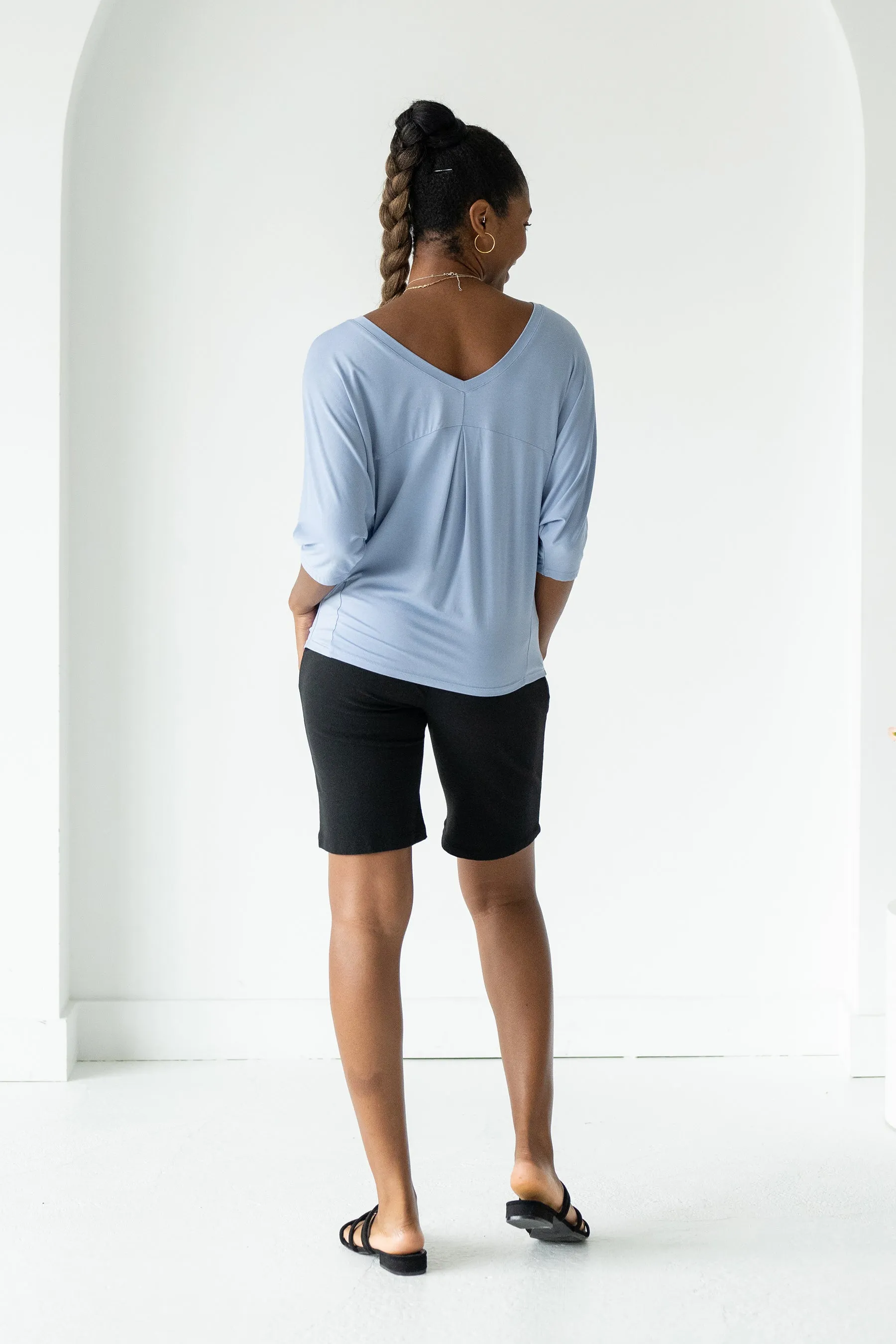 Rowelle Bamboo Top - Powder Blue