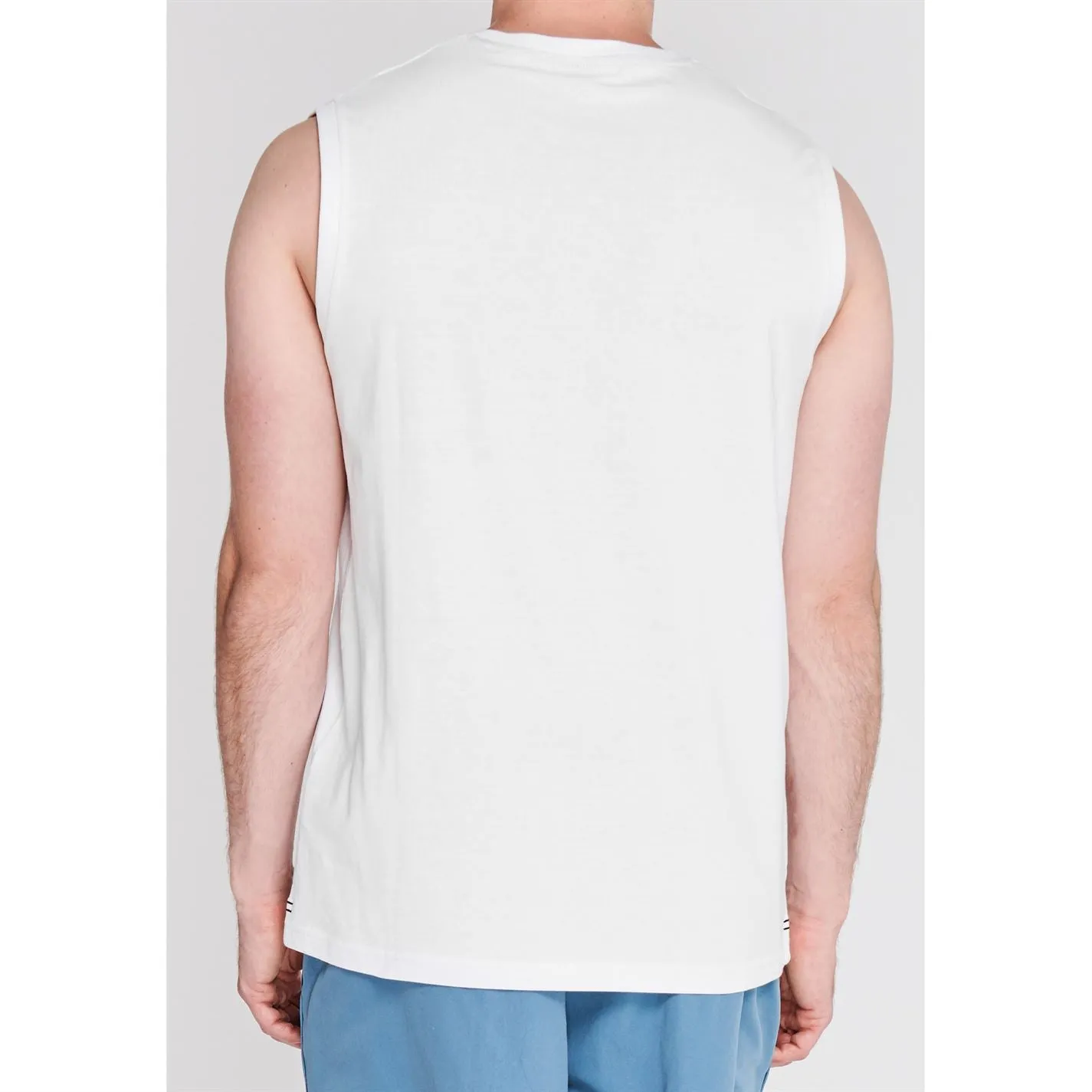 Slazenger Mens Sleeveless T Shirt Tee Top Round Neck Cotton