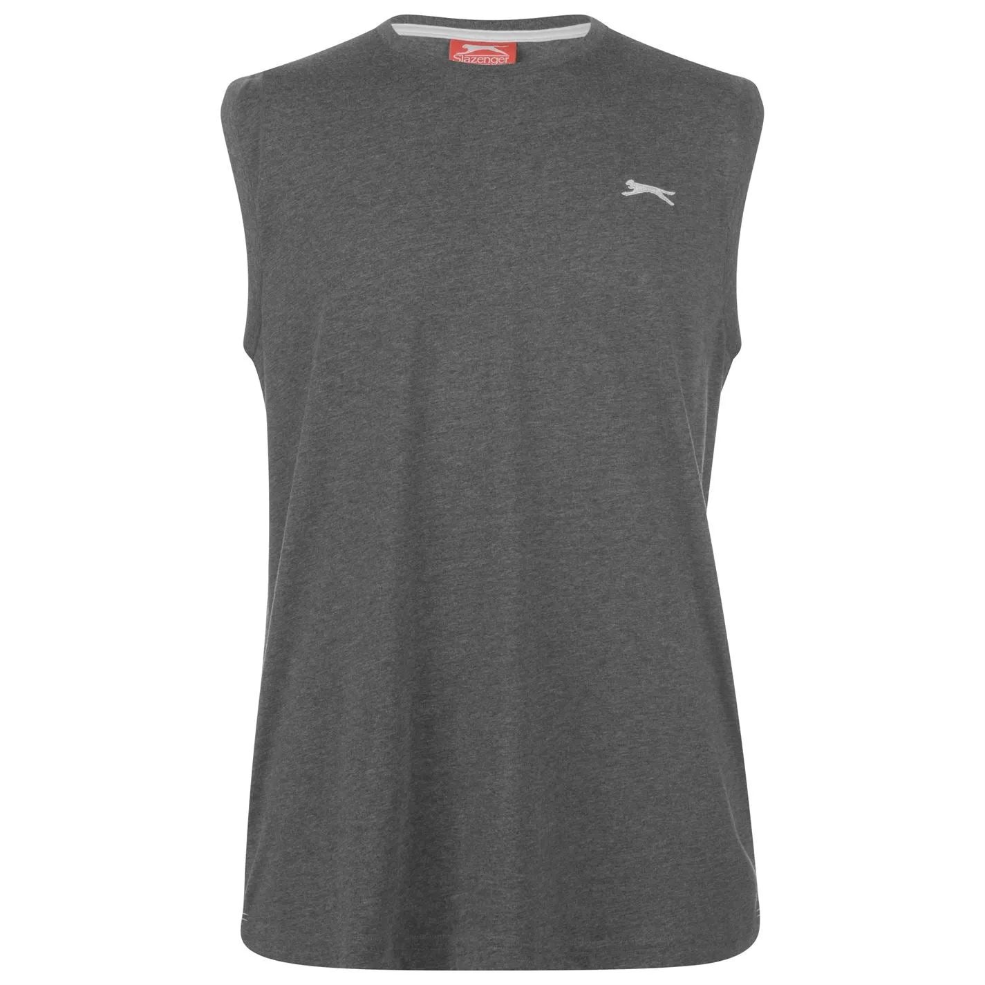 Slazenger Mens Sleeveless T Shirt Tee Top Round Neck Cotton