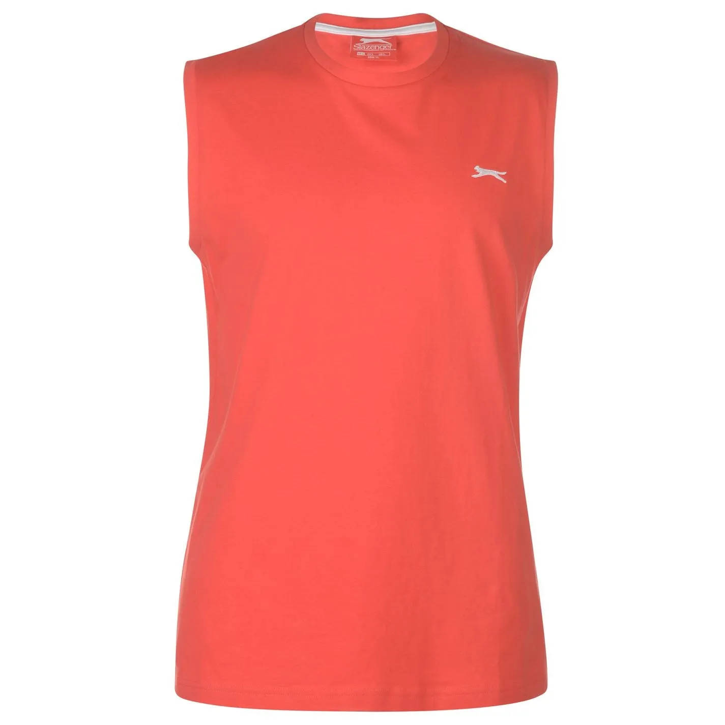 Slazenger Mens Sleeveless T Shirt Tee Top Round Neck Cotton