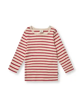 Soft Striped Rib Tobinino, Red / Nature Mel