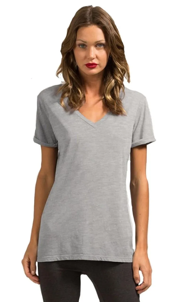 Staple Tee w/ Roll Sleeves - Heather Grey