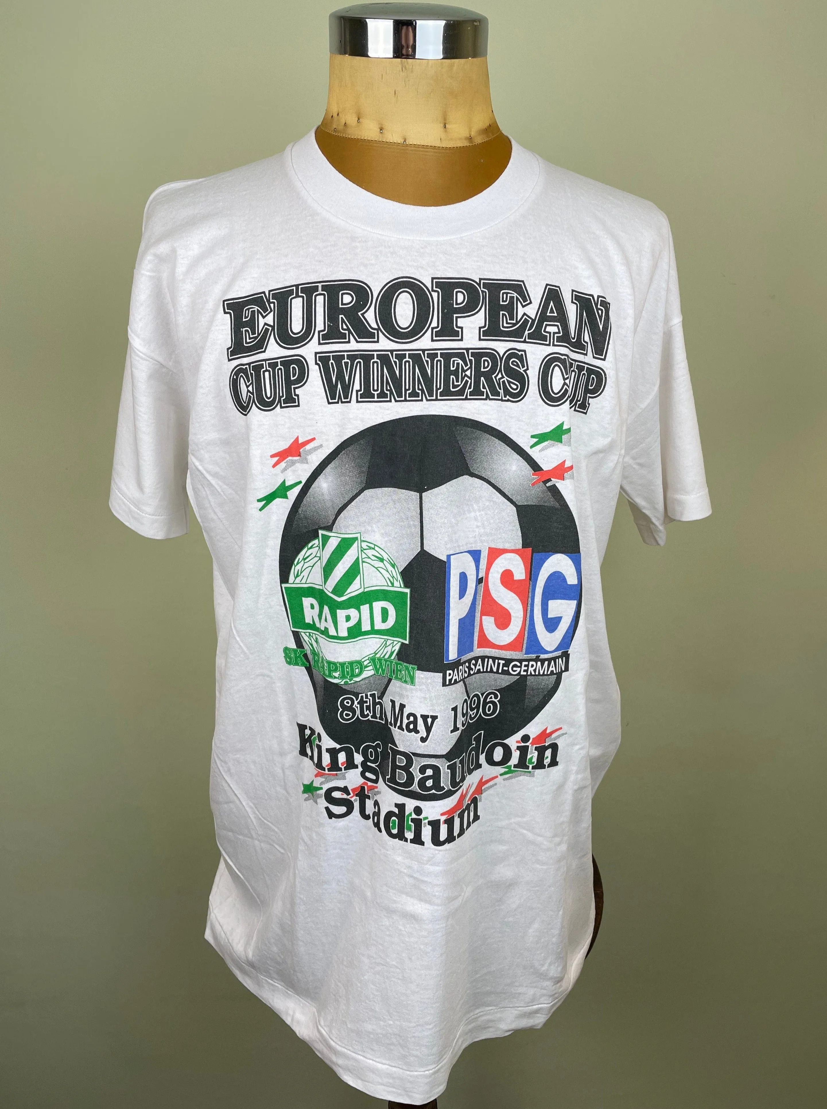 T-Shirt | 1996 | Rapid Vienna vs PSG | Cup Winners Cup Final | Bootleg T-Shirt