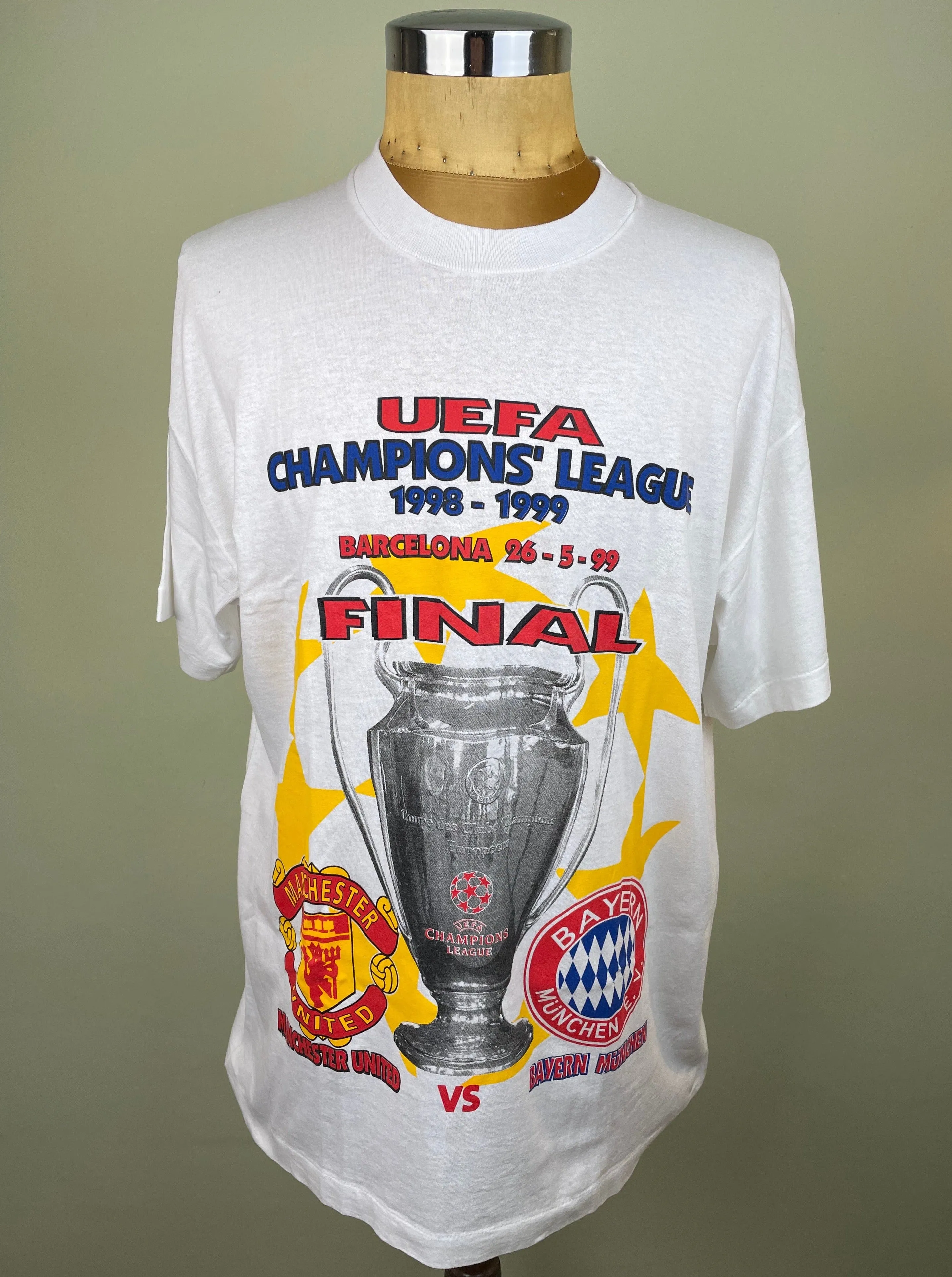 T-Shirt | 1999 | Man U vs Bayern Munich | European Cup Final | Bootleg T-Shirt