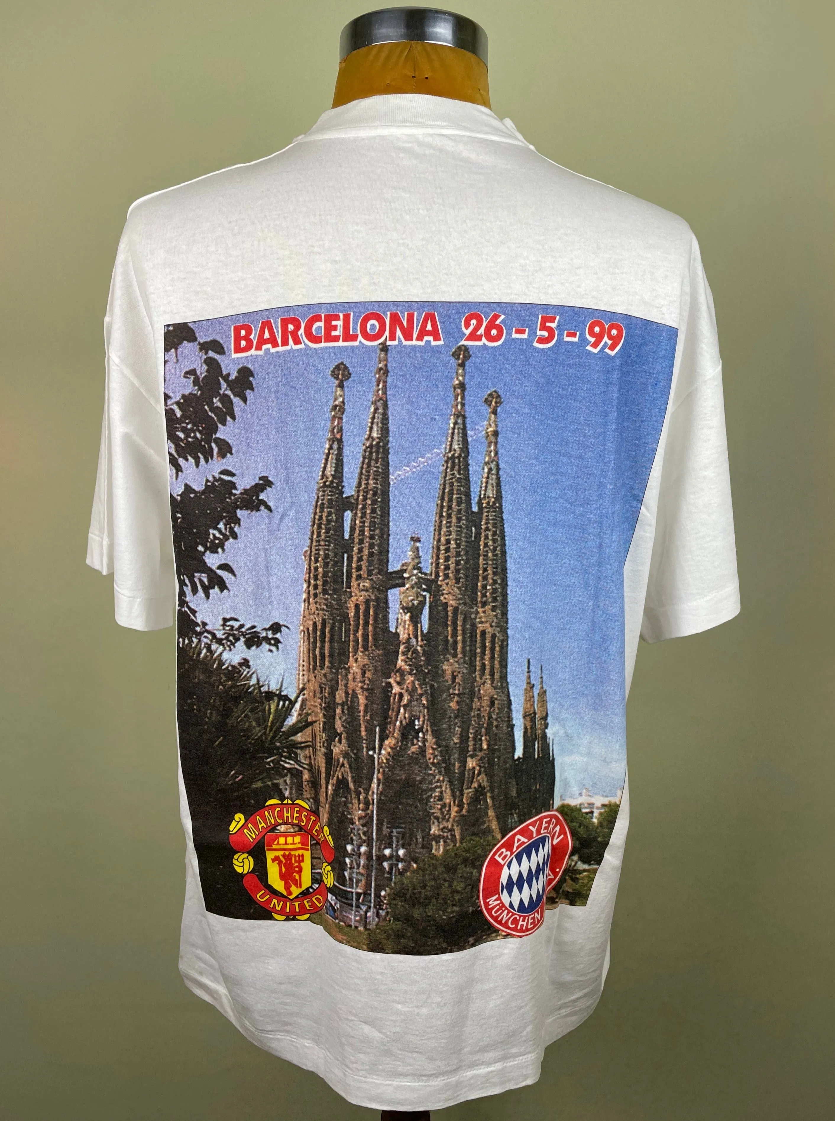 T-Shirt | 1999 | Man U vs Bayern Munich | European Cup Final | Bootleg T-Shirt