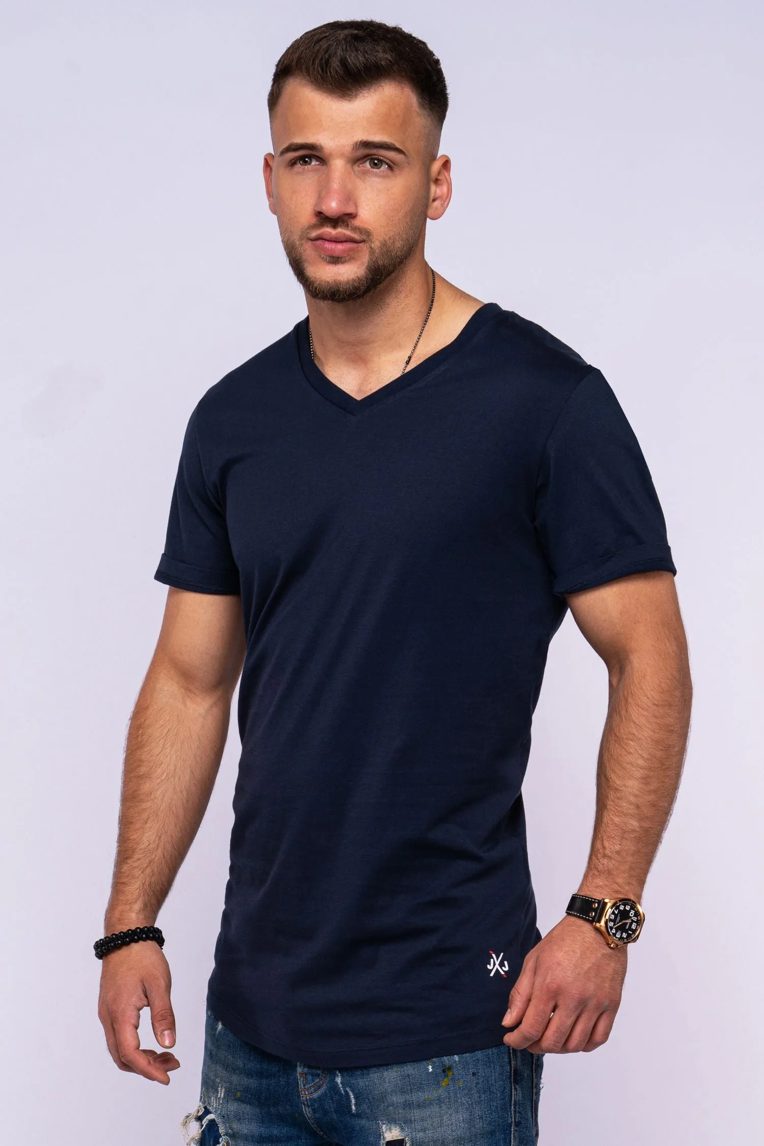 T-Shirt INFINITY V-Neck Navy