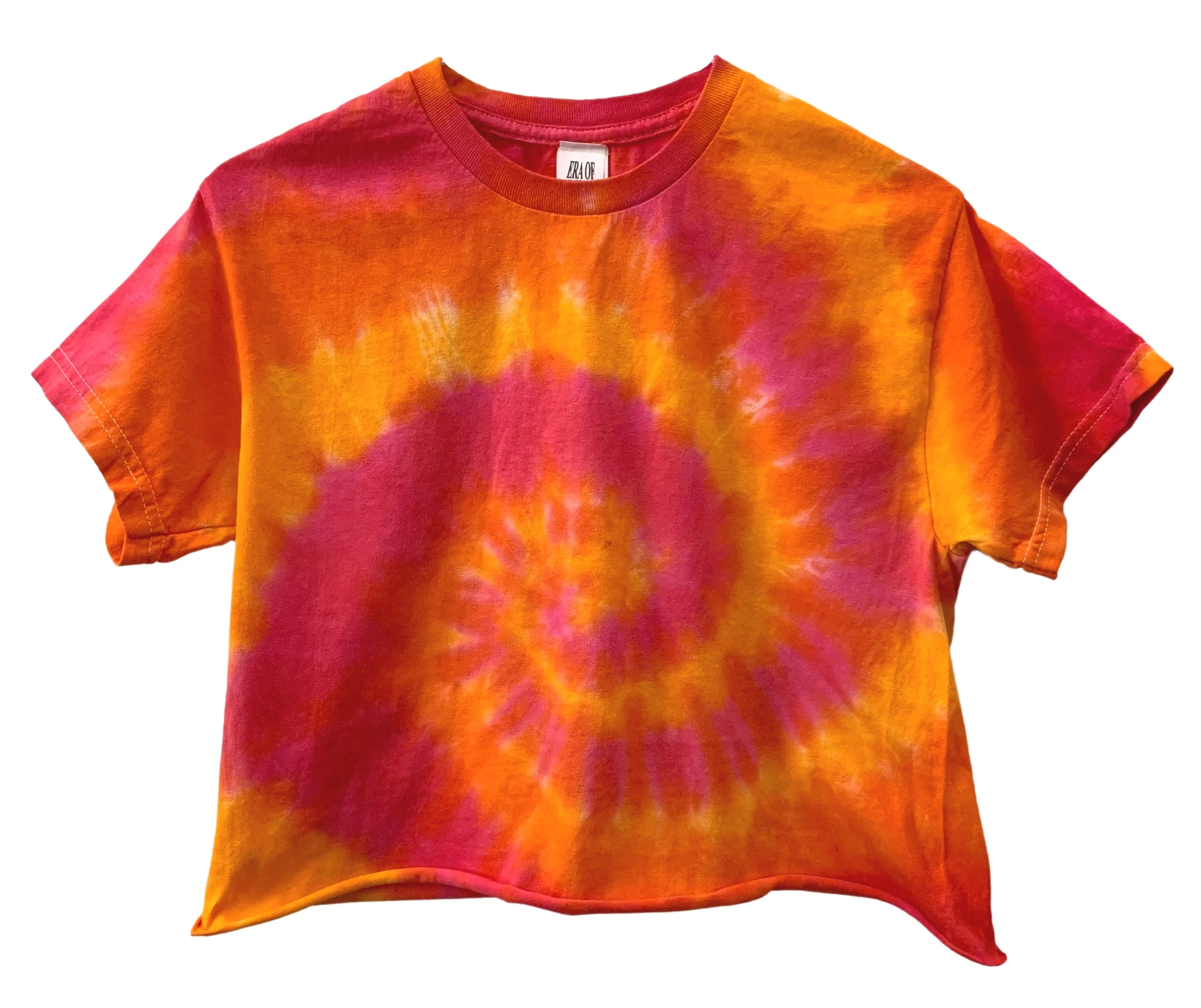 Tangelo Tie-Dye Unisex Cropped Tee