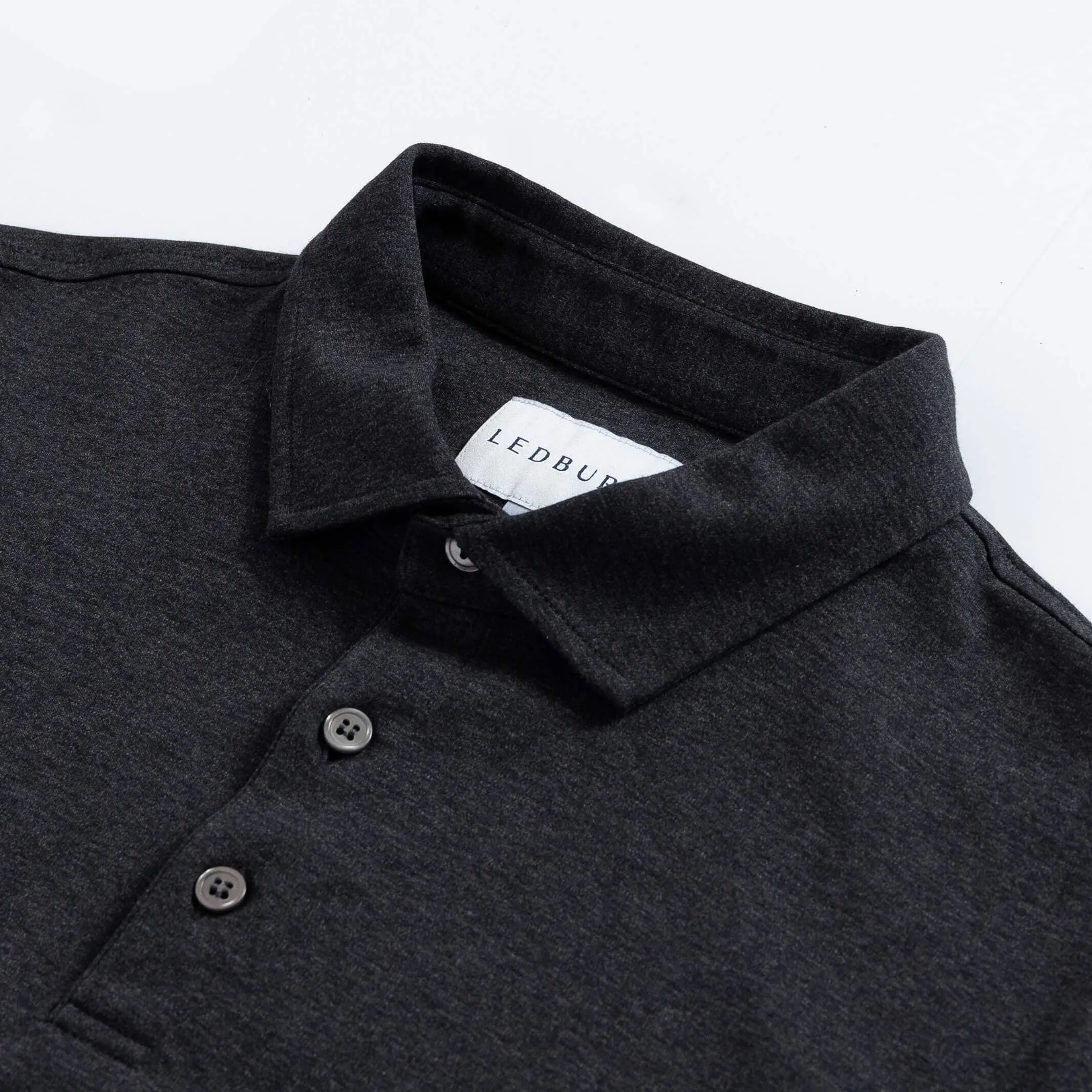 The Charcoal Heather Arlon Knit Custom Polo