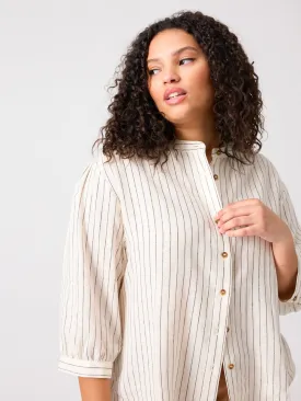 The Femme Shirt Birch Stripe Inclusive Collection